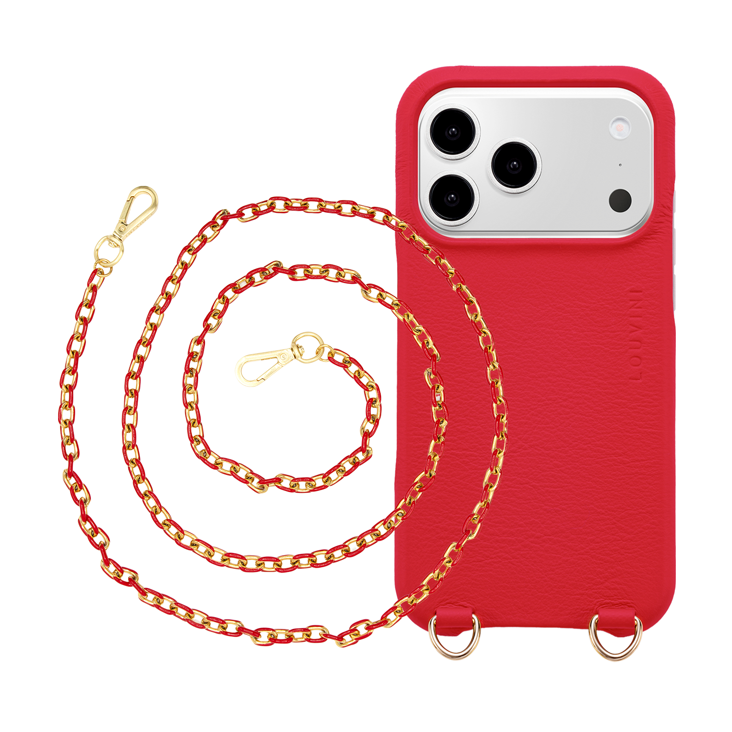 Iphone Max Case Magsafe Red & Red Mia chain