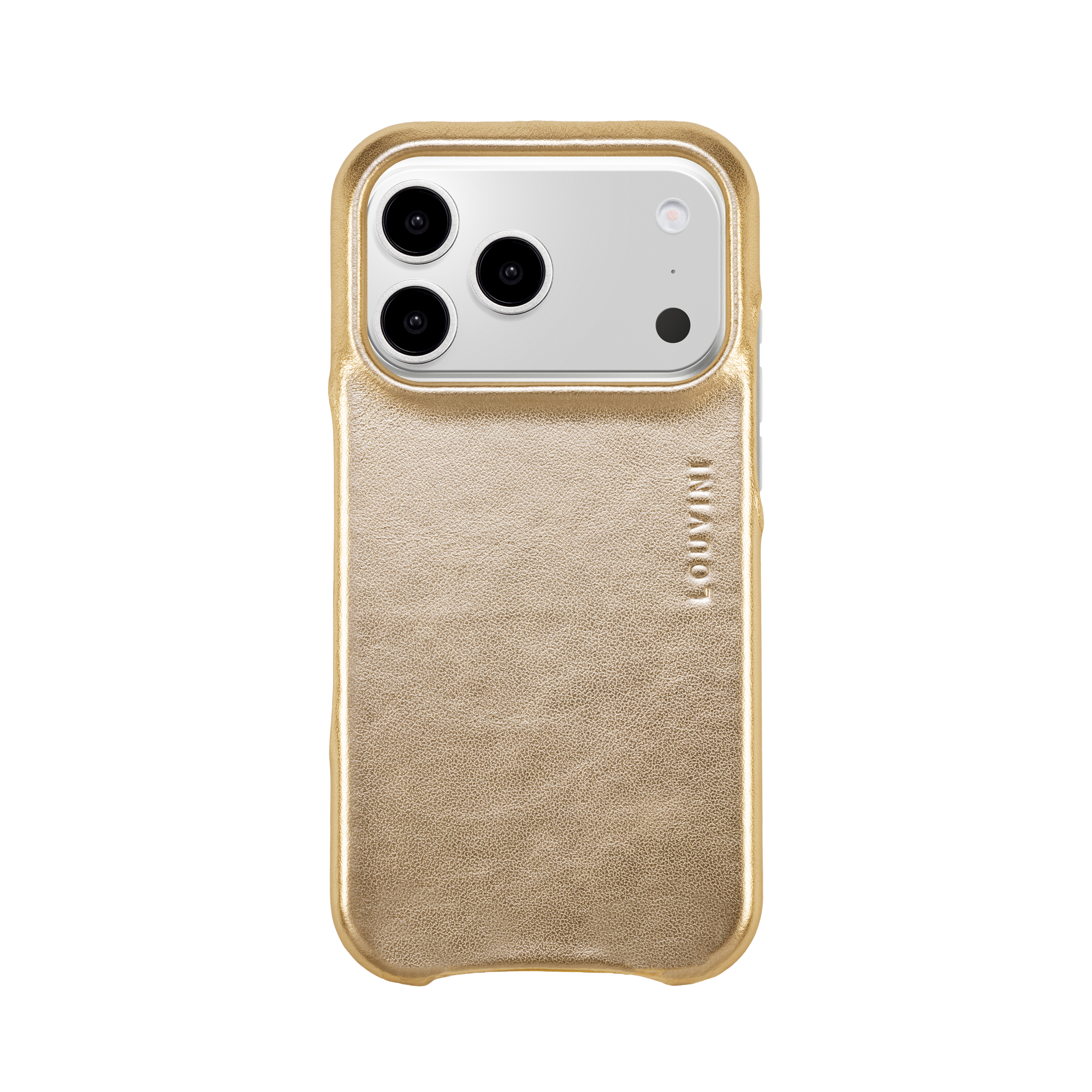 Leather iPhone case Magsafe MAX - METALLIC GOLD