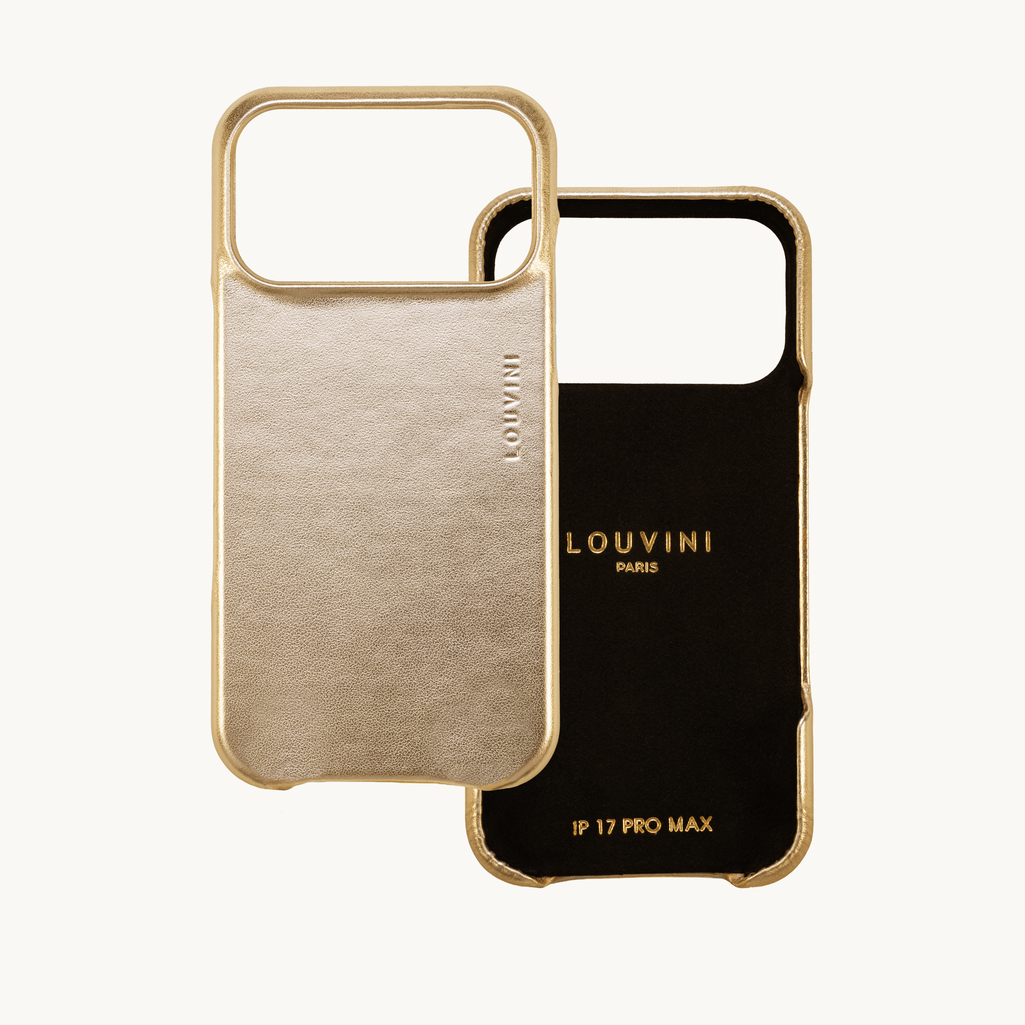 Leather iPhone case Magsafe MAX - METALLIC GOLD
