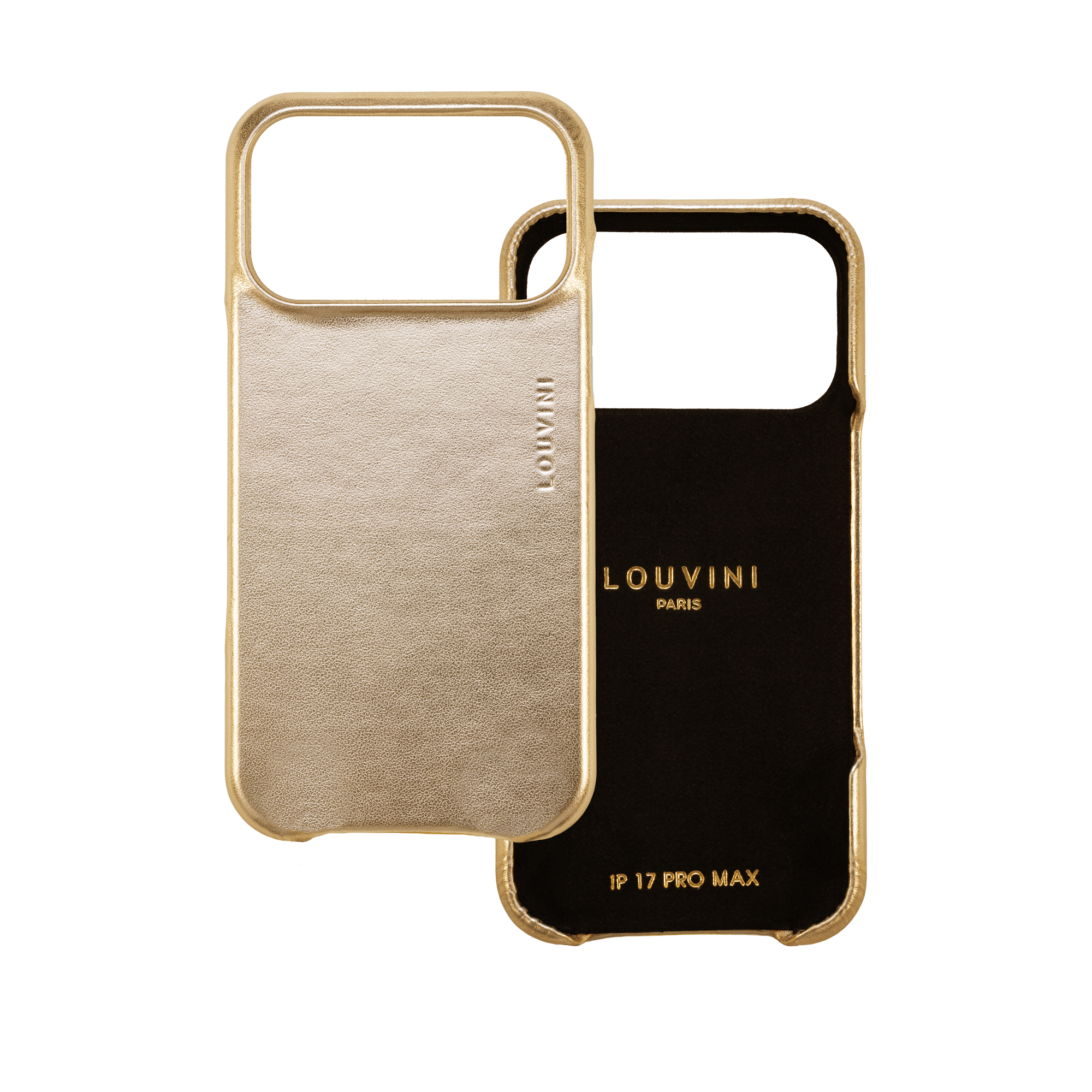 Leather iPhone case Magsafe MAX - METALLIC GOLD