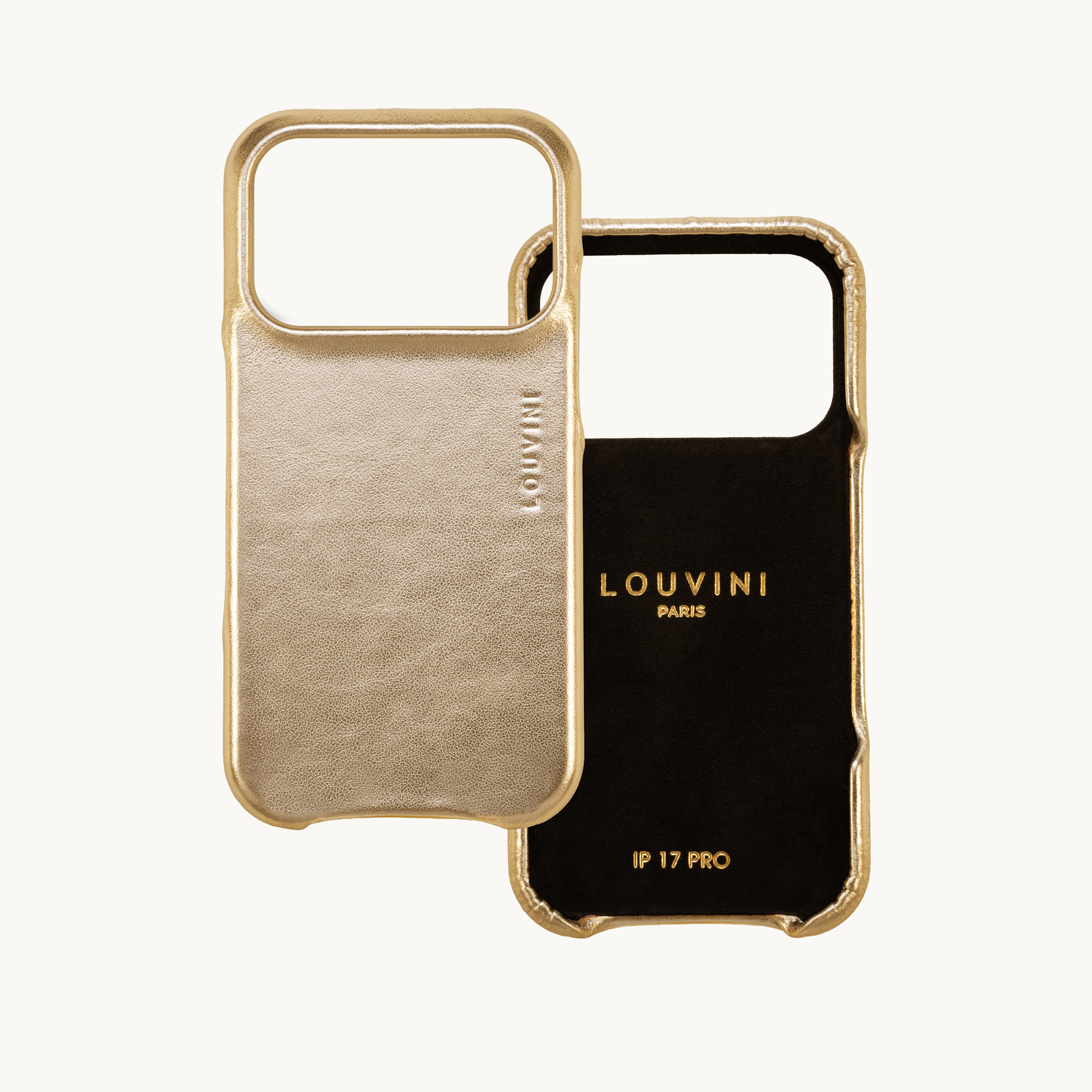 Leather iPhone case Magsafe MAX - METALLIC GOLD