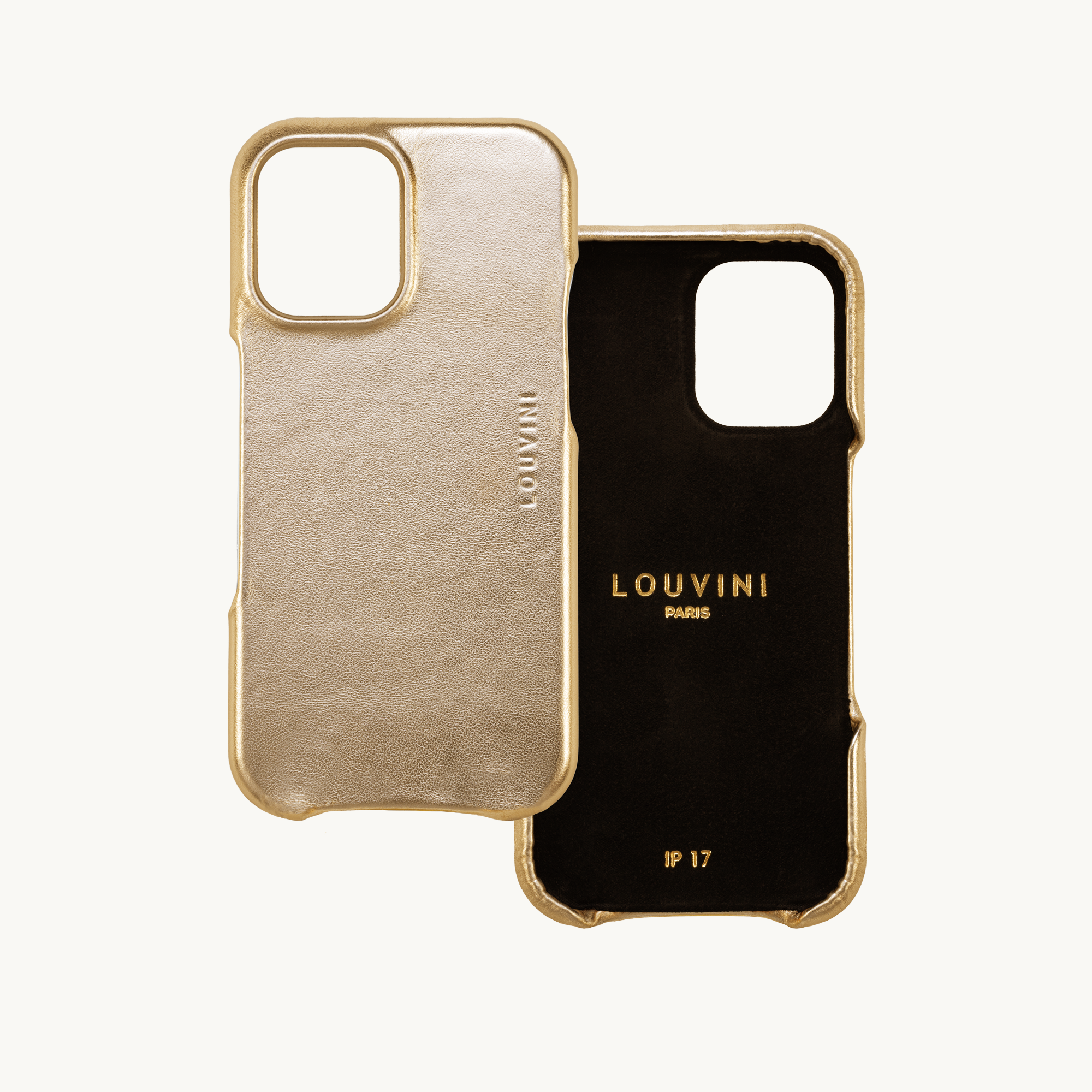 Leather iPhone case Magsafe MAX - METALLIC GOLD