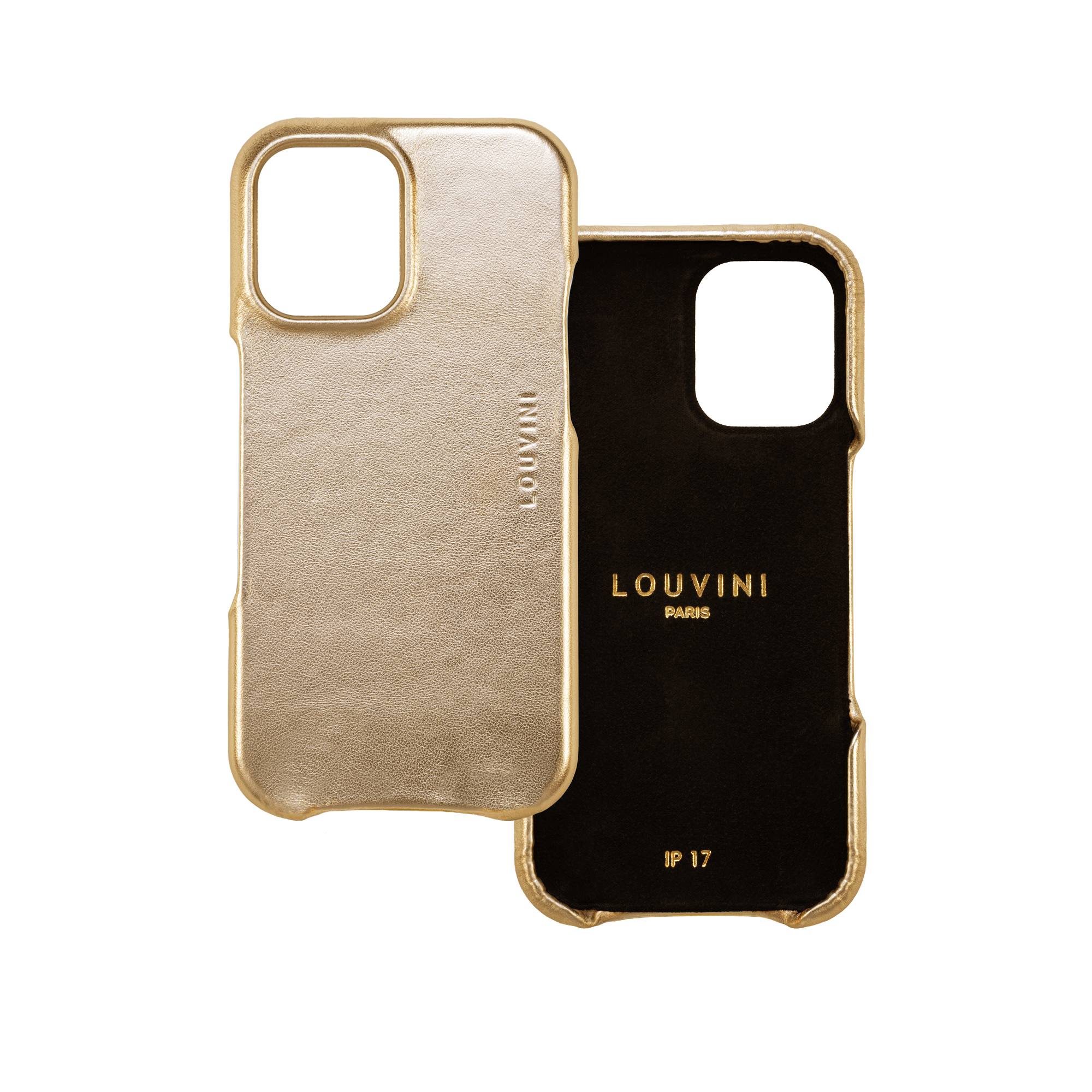 Leather iPhone case Magsafe MAX - METALLIC GOLD