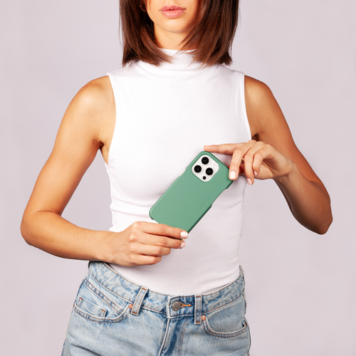 iPhone MagSafe Leather Case MAX - Emerald