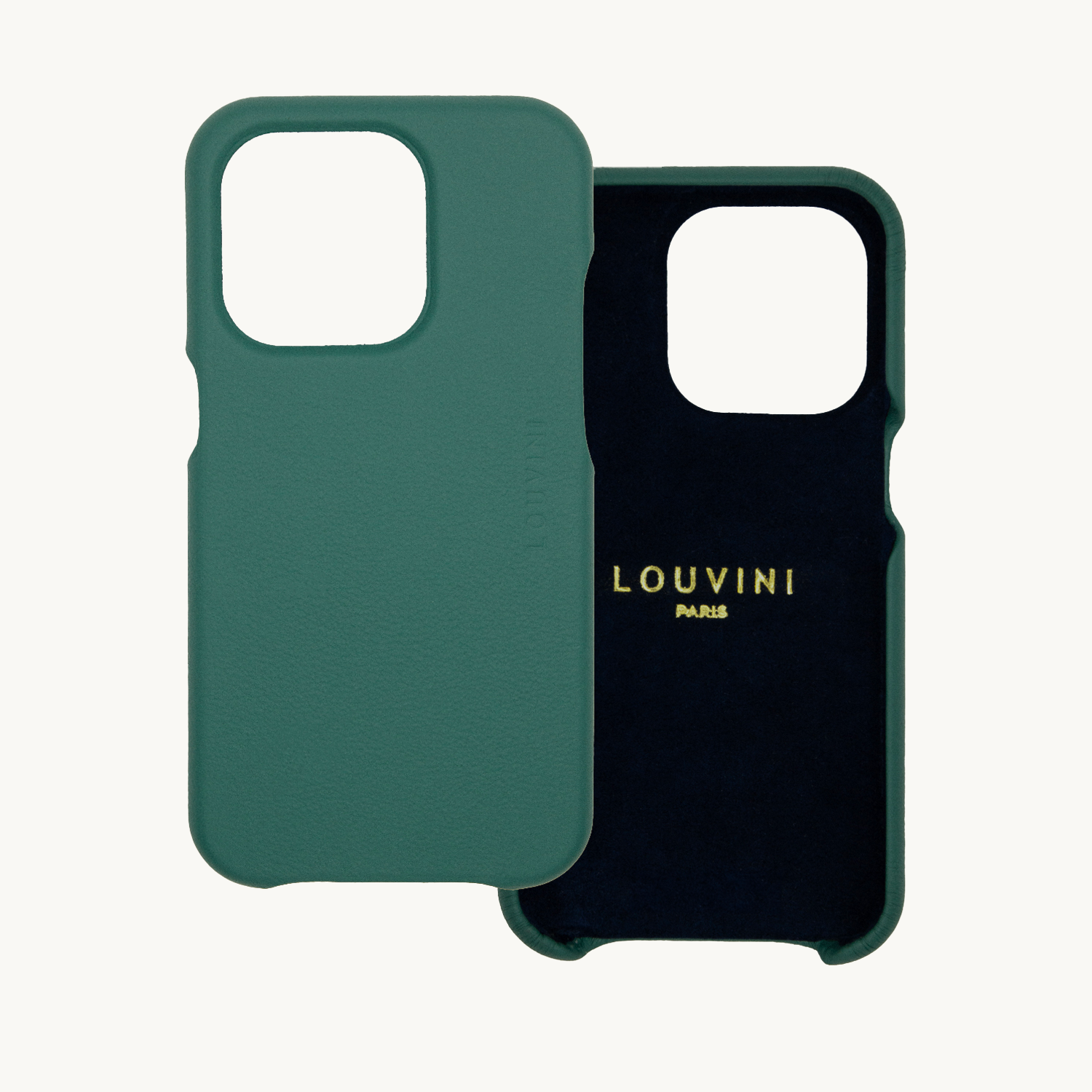 Coque iPhone MagSafe cuir MAX émeraude