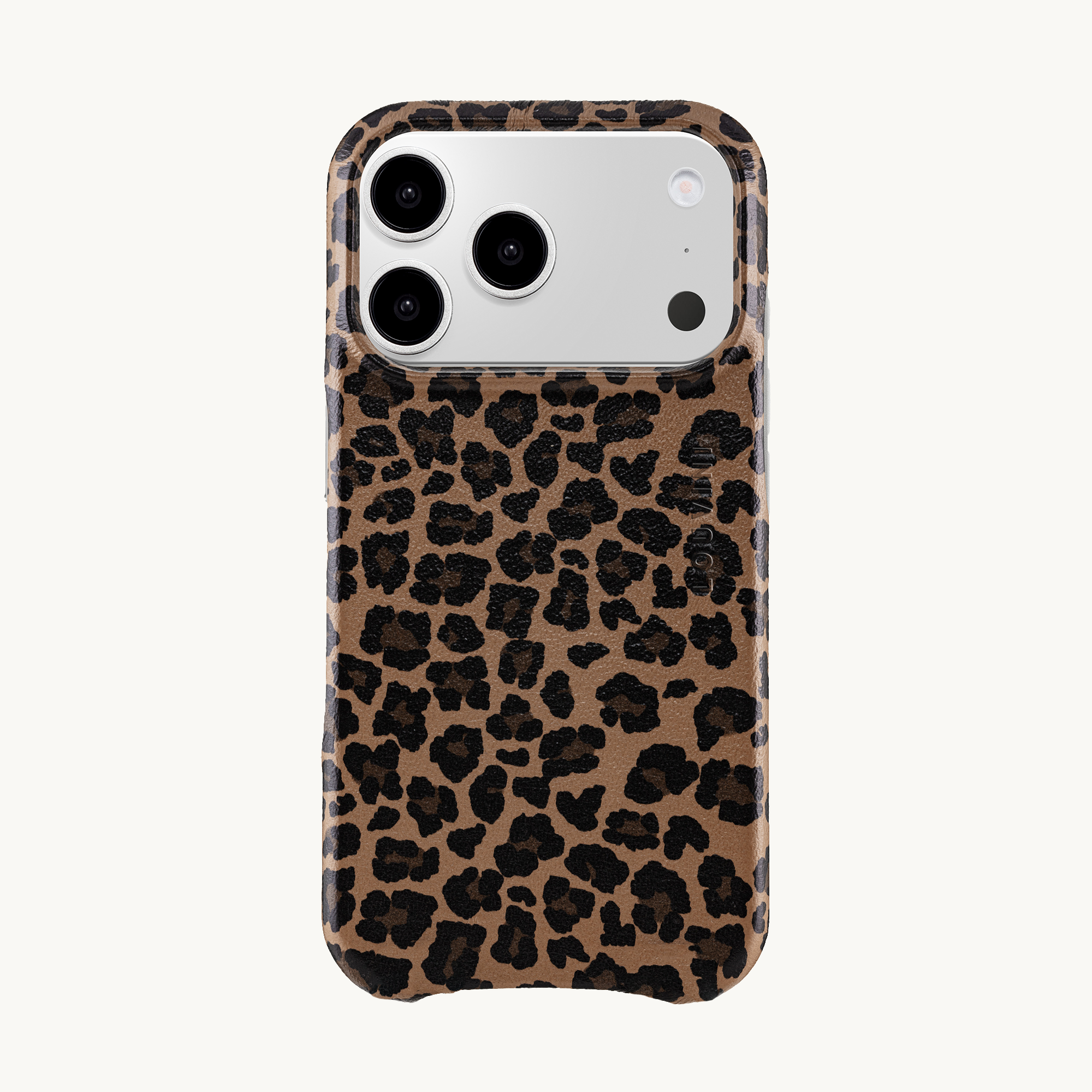 Leather iPhone case Magsafe MAX - LEOPARD