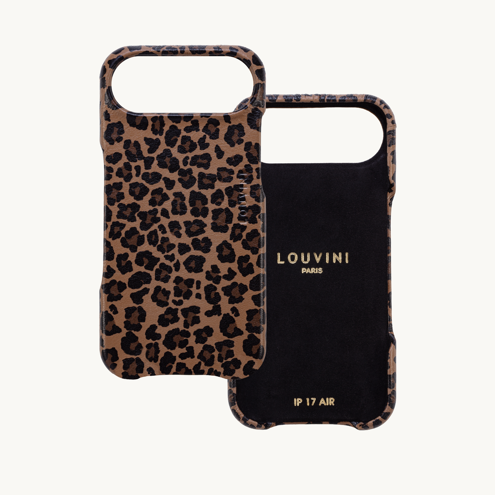 Leather iPhone case Magsafe MAX - LEOPARD