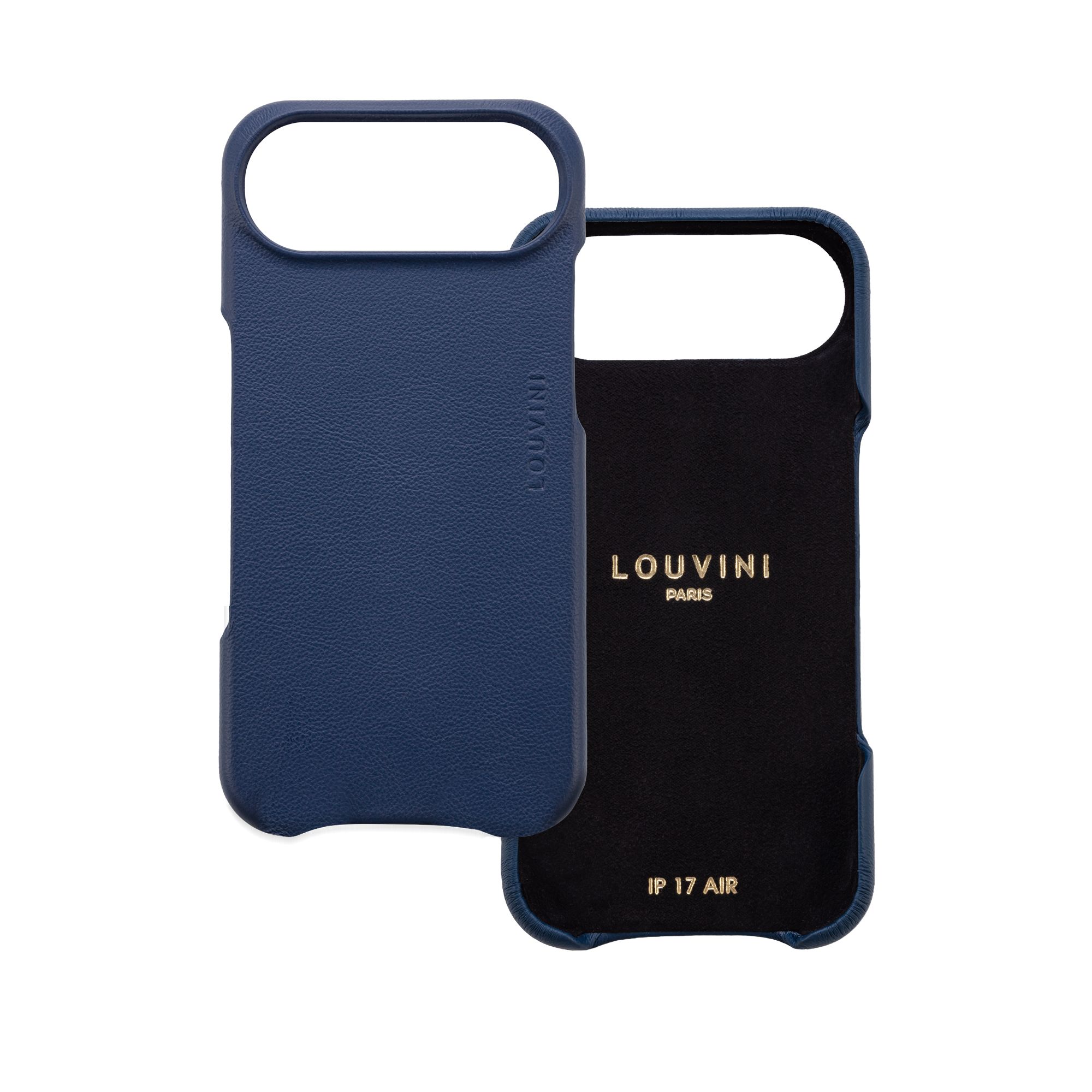 Leather iPhone Case with MagSafe MAX - NAVY