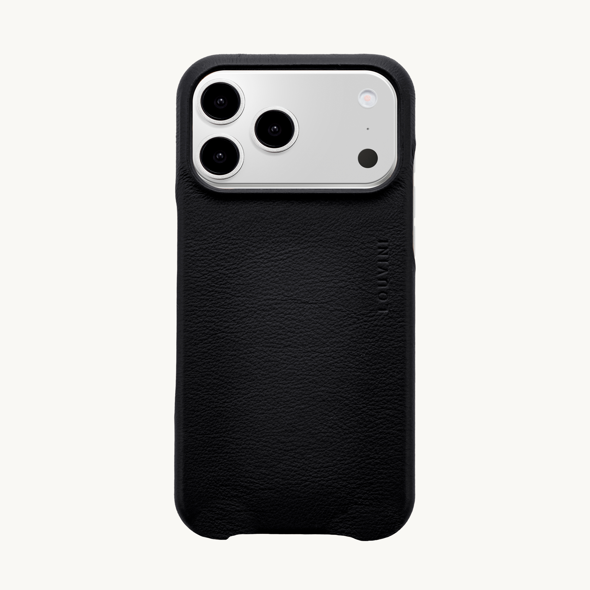 Leather iPhone Case with MagSafe MAX - BLACK
