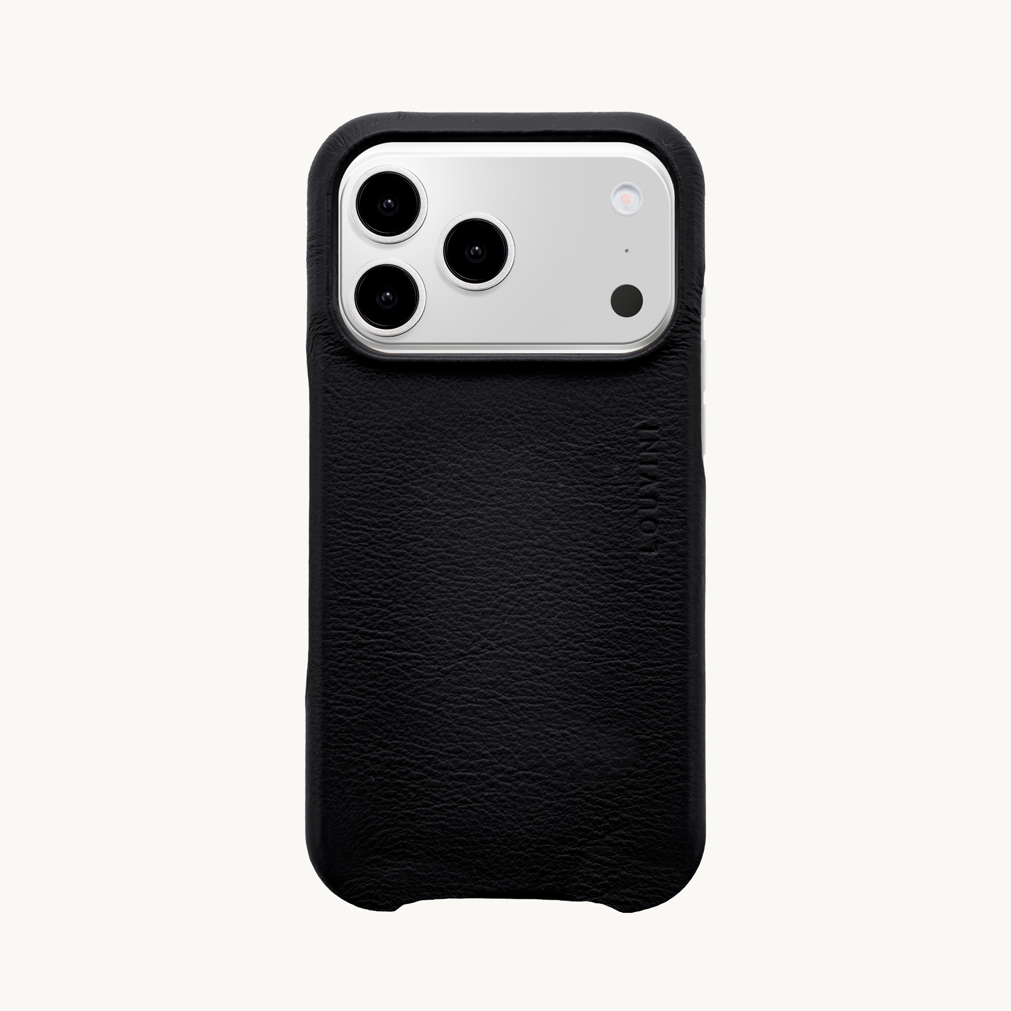 Leather iPhone Case with MagSafe MAX - BLACK