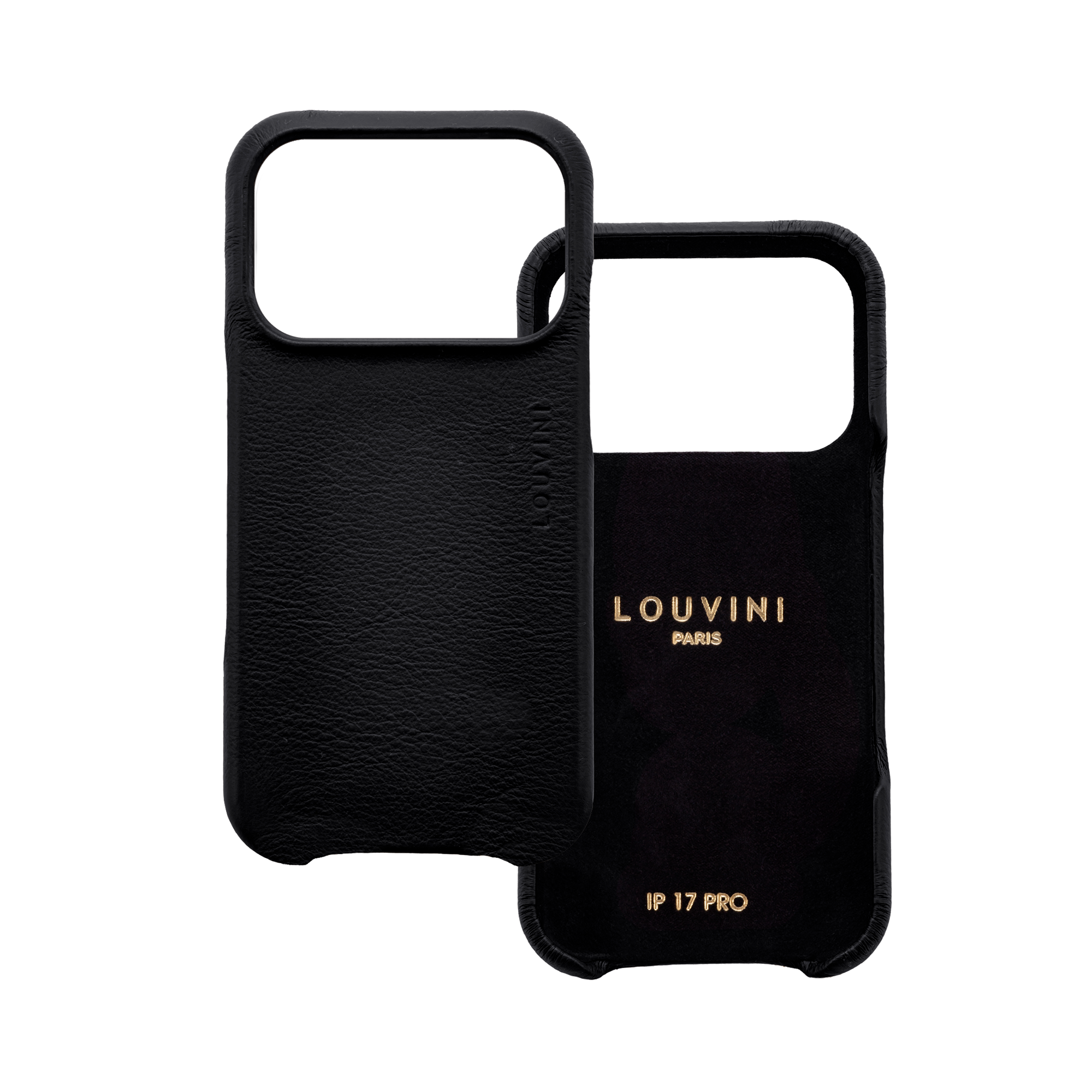 Leather iPhone Case with MagSafe MAX - BLACK