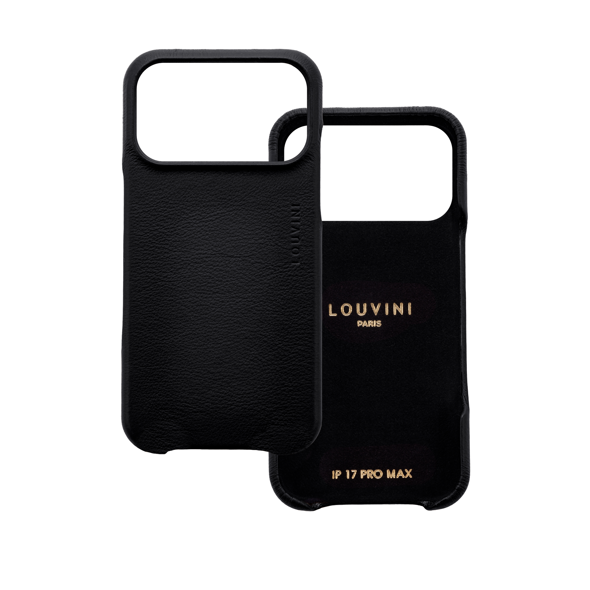 Leather iPhone Case with MagSafe MAX - BLACK