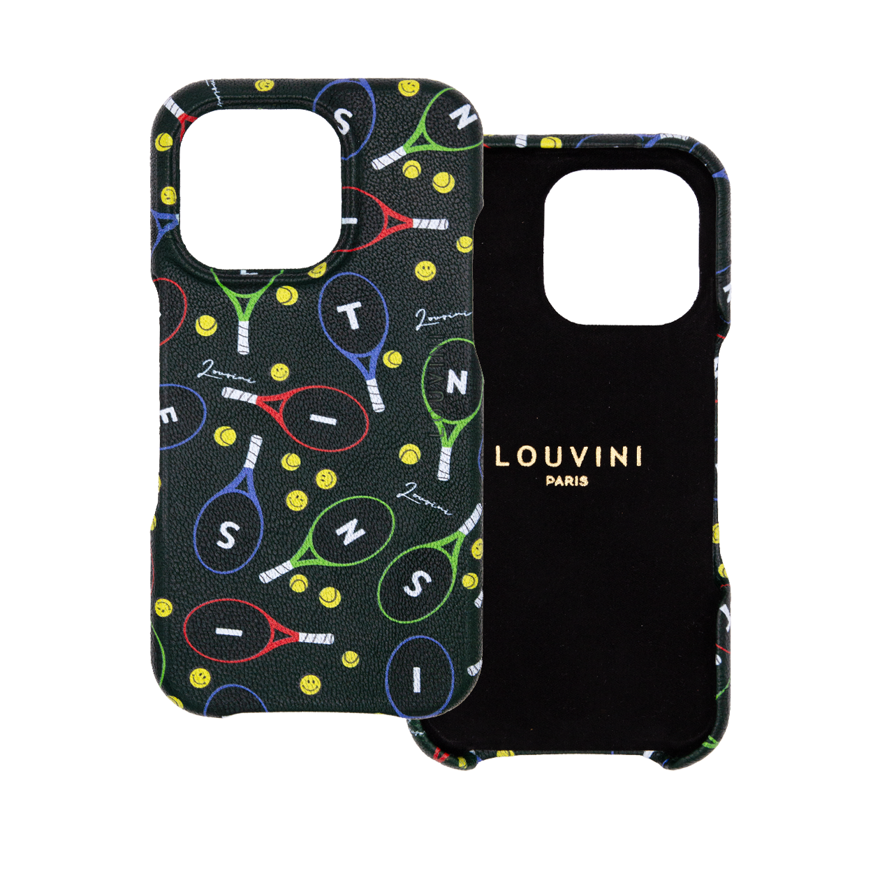 Coque de téléphone iPhone en cuir avec MagSafe , édition limitée - tennis