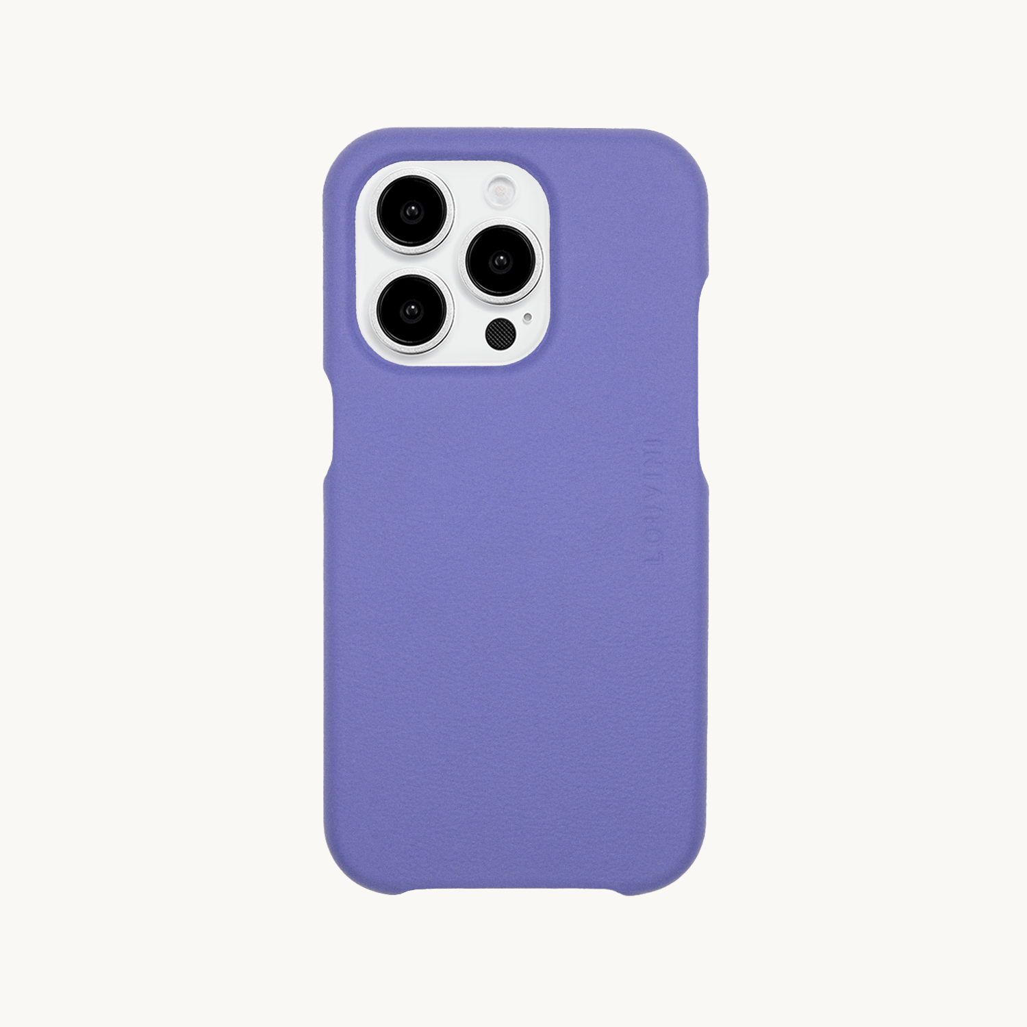 Coque iPhone MagSafe cuir MAX Violet