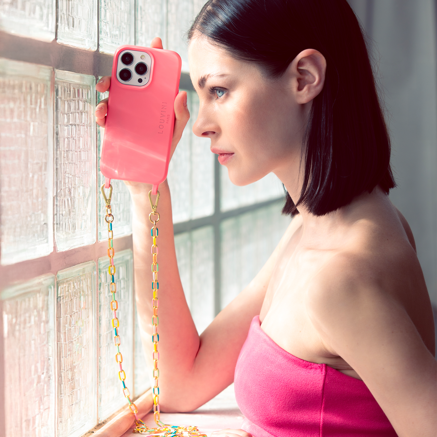 iPhone Case with loops and MagSafe MILO - PINK