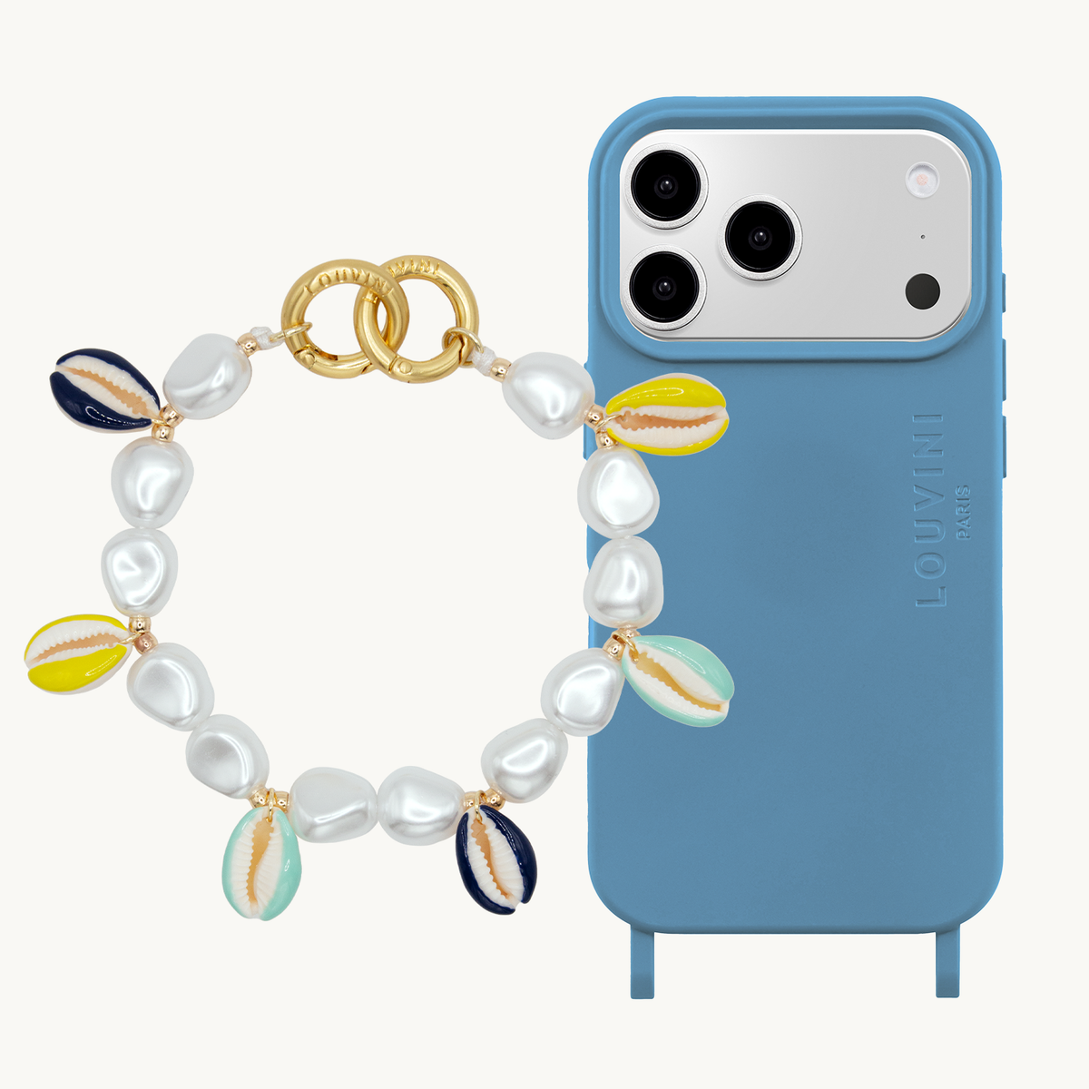 MILO Azure Blue MagSafe iPhone Case & Bracelet PETIT GAIA Ocean