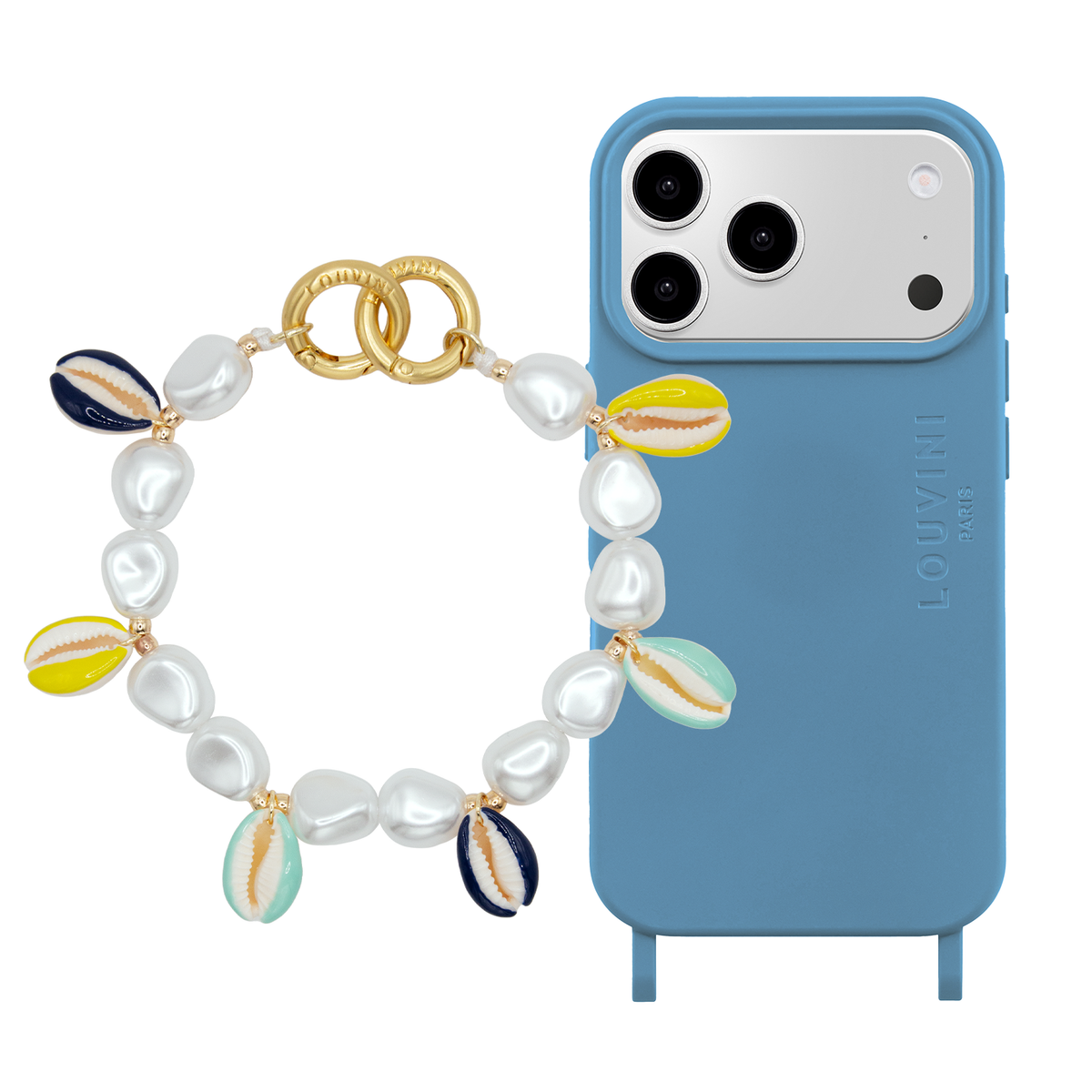 MILO Azure Blue MagSafe iPhone Case & Bracelet PETIT GAIA Ocean