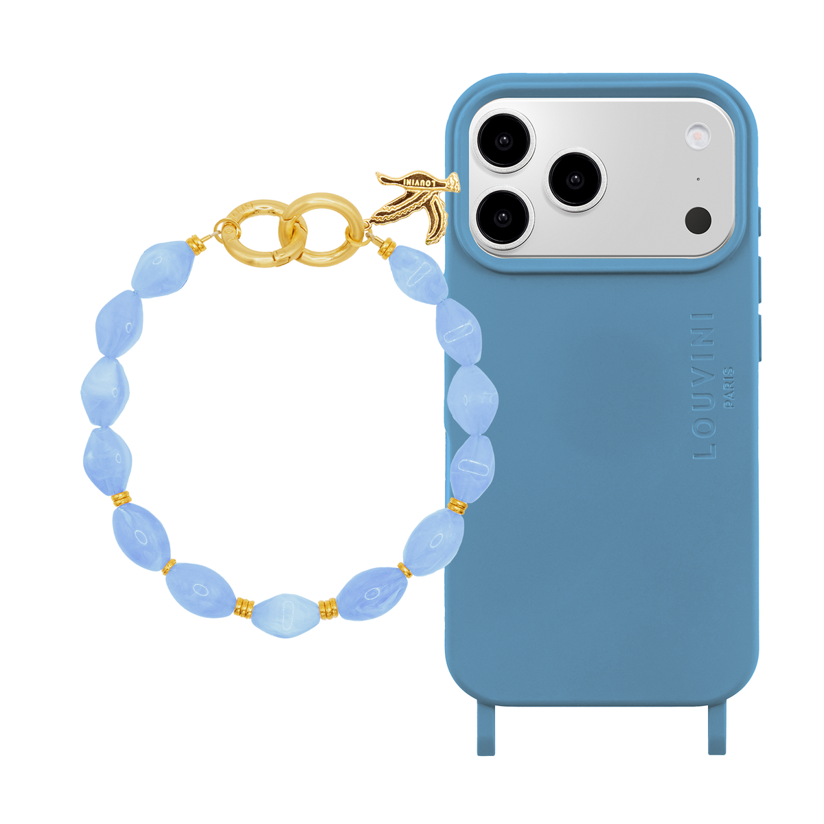 MILO MagSafe iPhone Case Azure Blue & Bracelet PETIT RITA Sky Blue