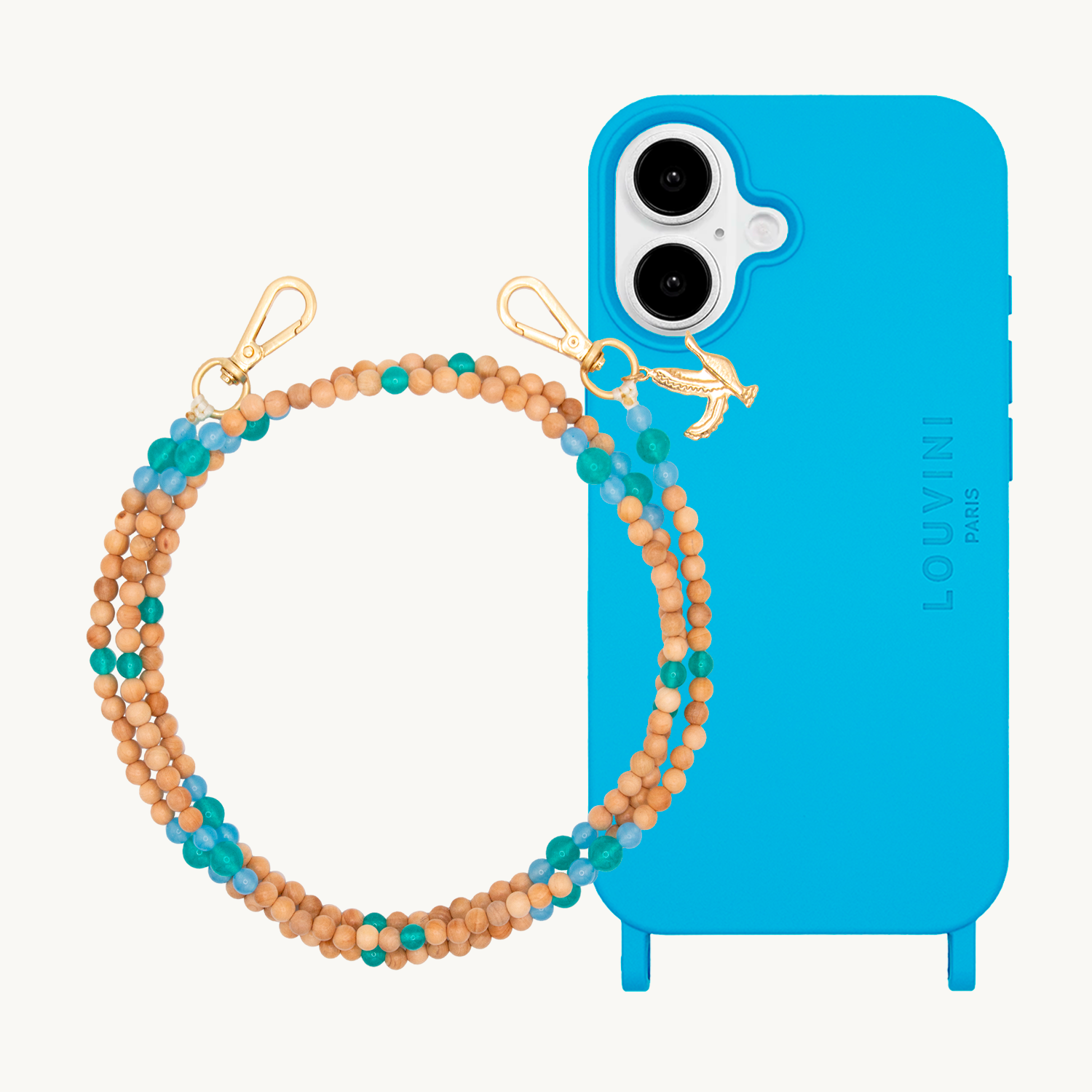 MILO Blue iPhone Case & ARIELLE Turquoise Strap