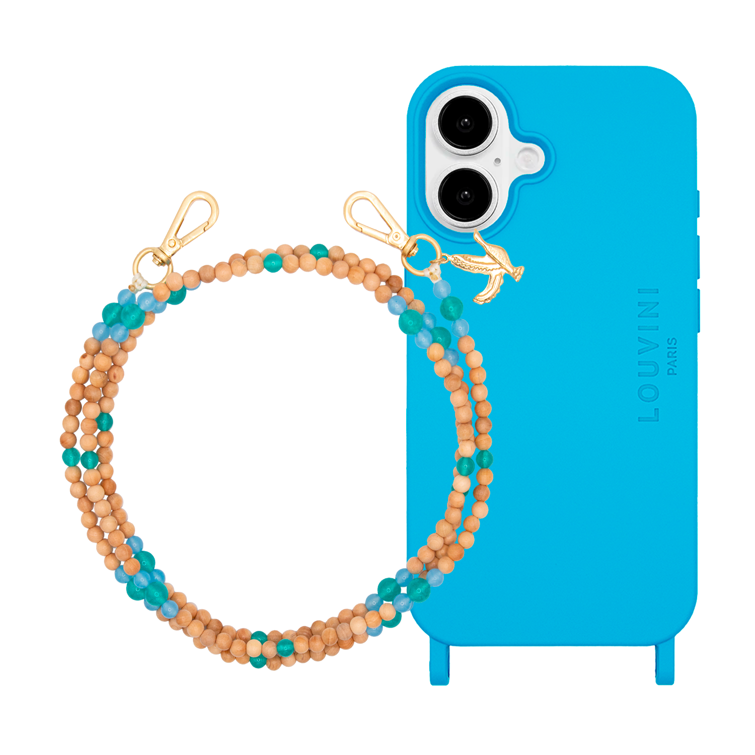 MILO Blue iPhone Case & ARIELLE Turquoise Strap