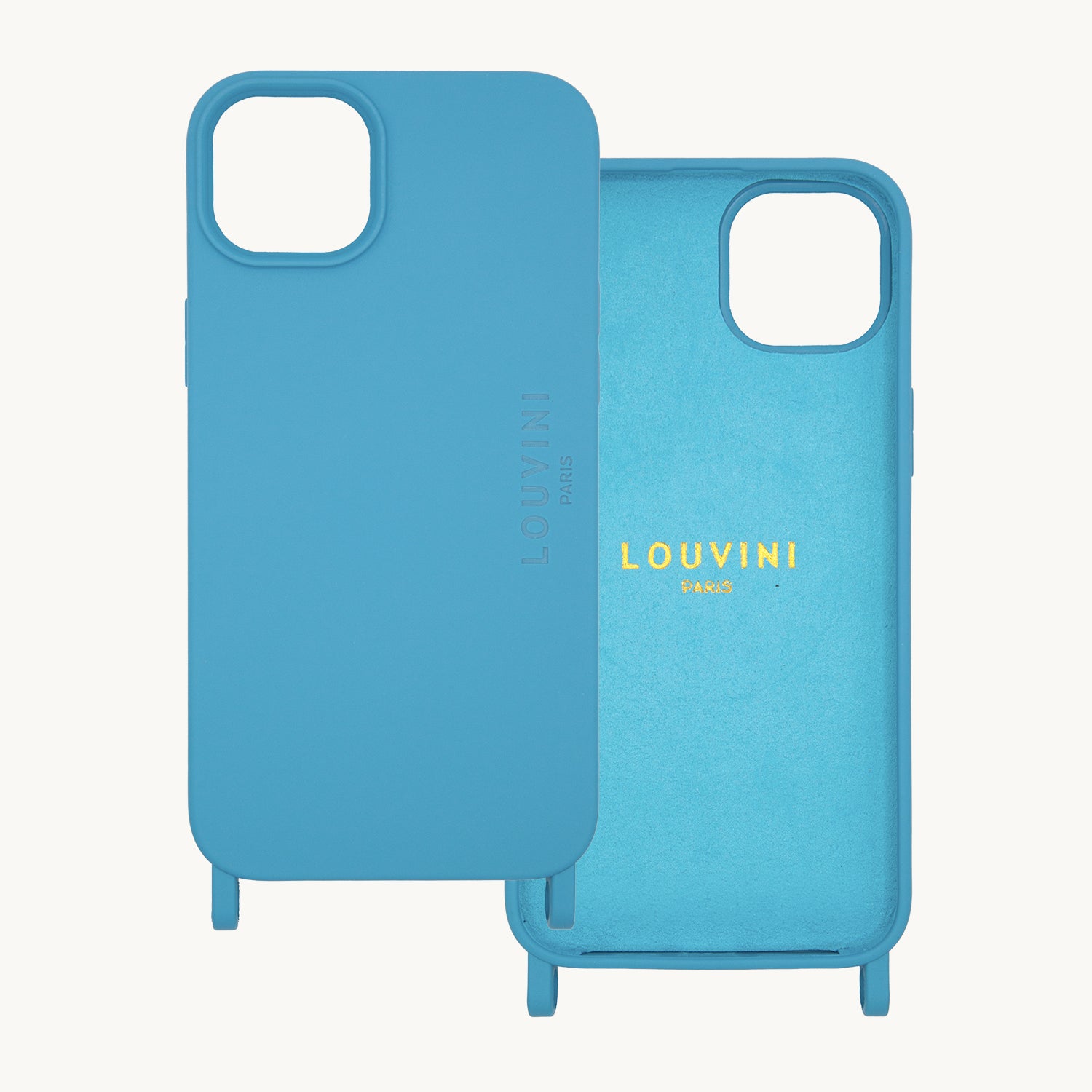 coque pour iPhone MagSafe avec anneaux Bleu