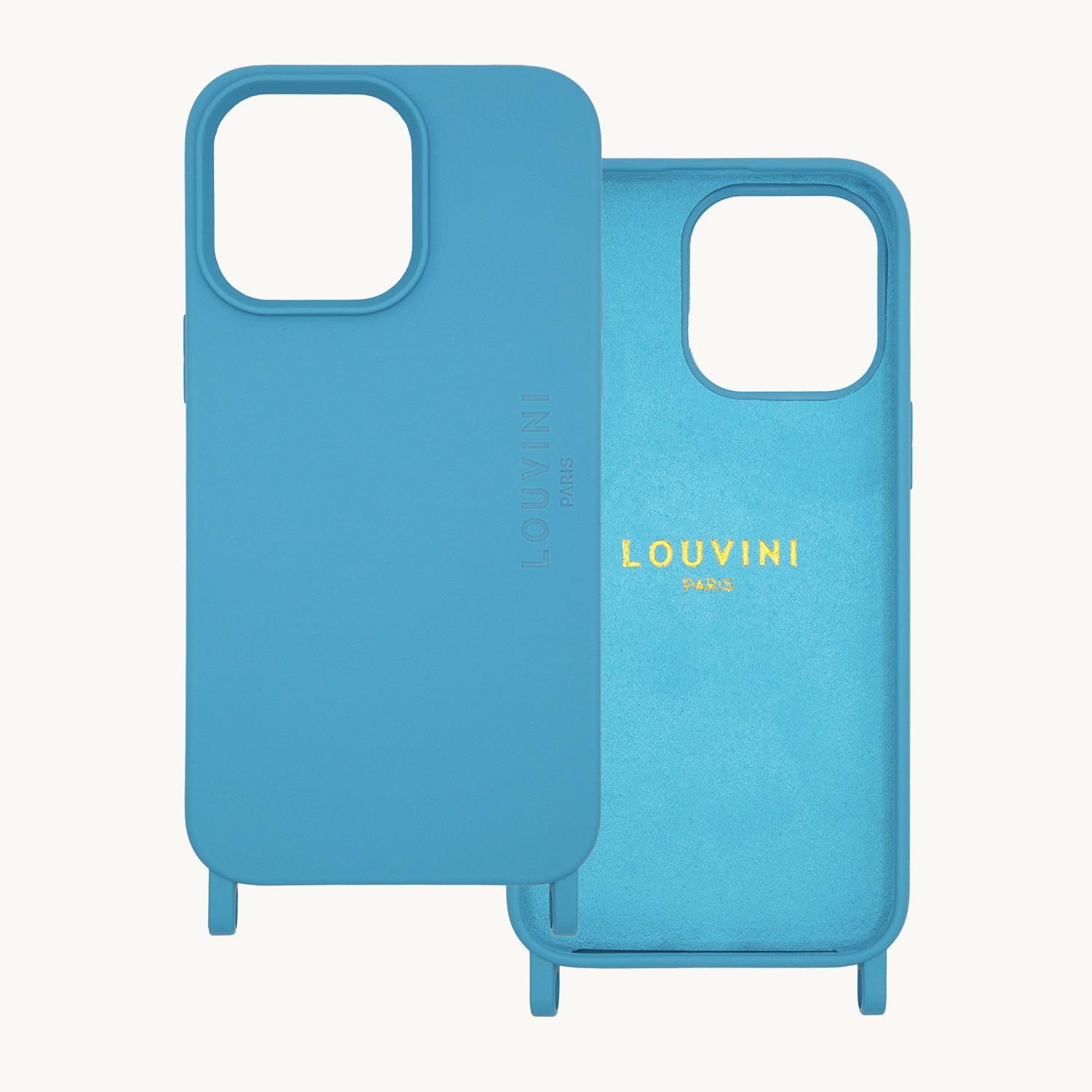 coque pour iPhone MagSafe avec anneaux Bleu