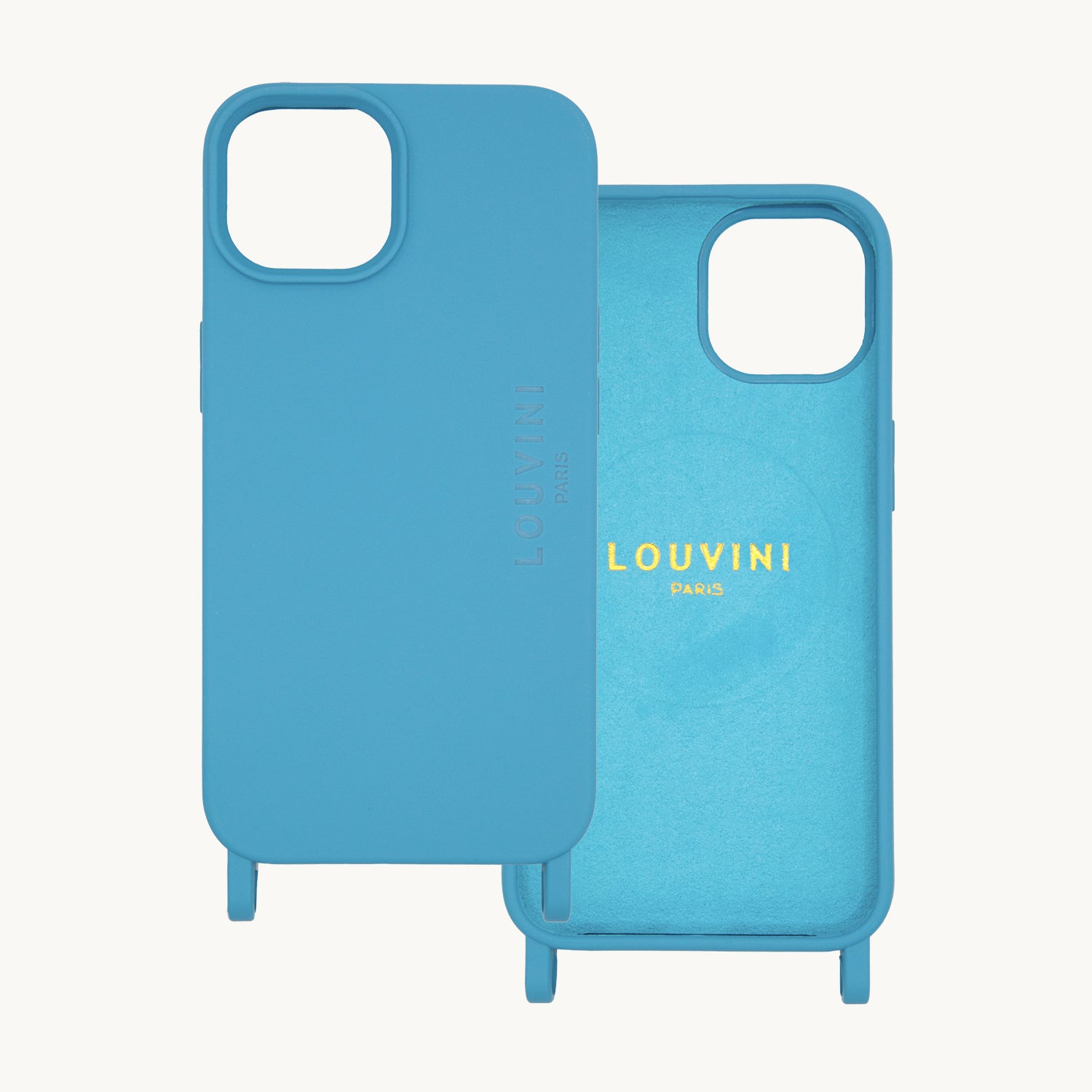 coque pour iPhone MagSafe avec anneaux Bleu