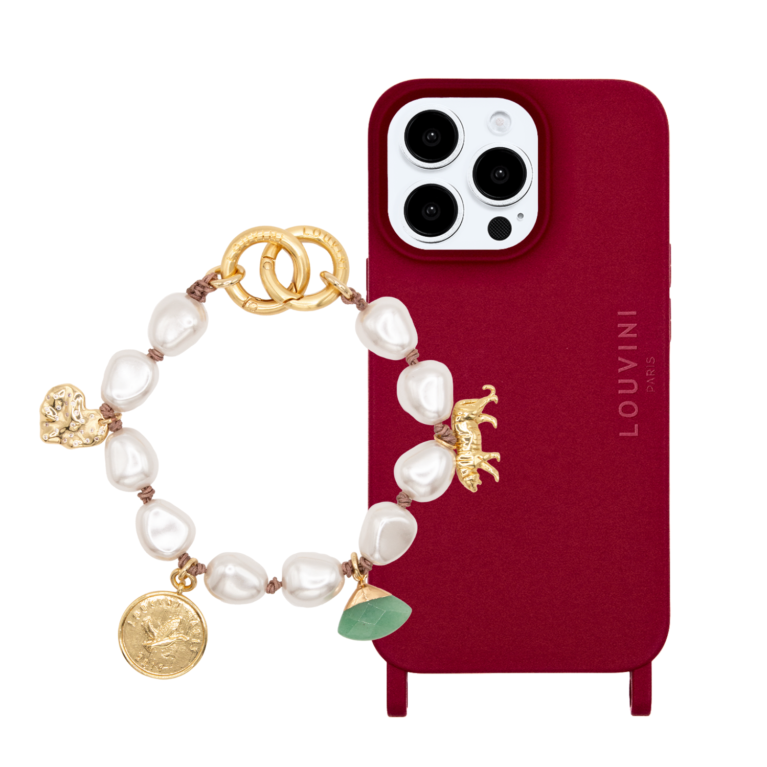 MILO iPhone Case Burgundy & PETIT MINDY Bracelet
