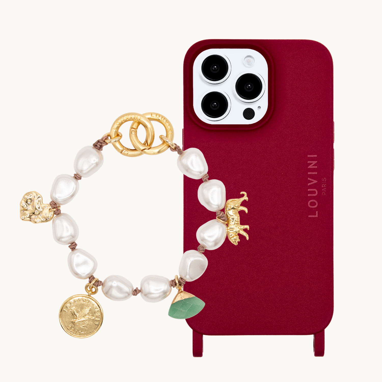 MILO iPhone Case Burgundy & PETIT MINDY Bracelet