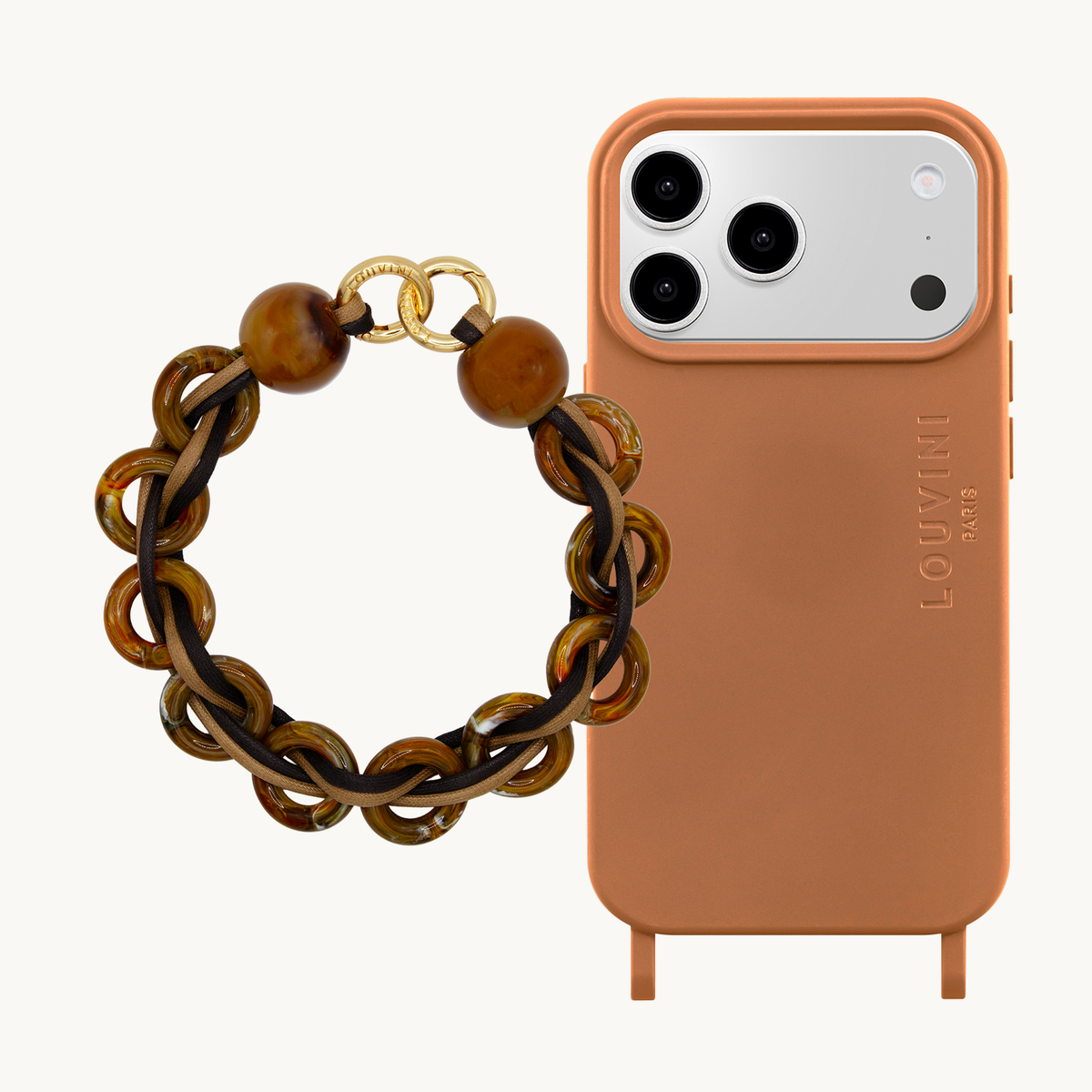 MILO Cinnamon MagSafe iPhone Case & Bracelet DOLLY Camel