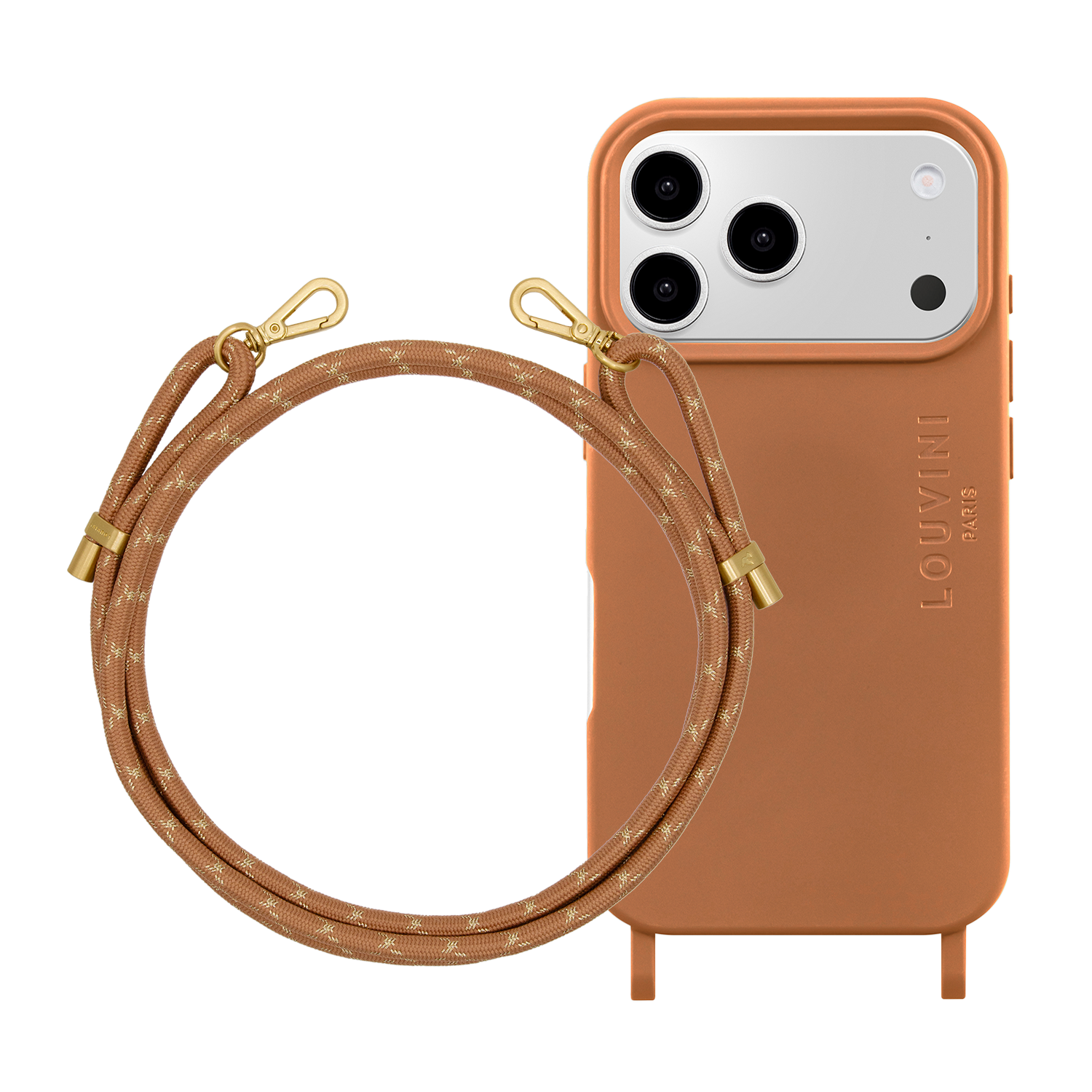 MILO Cinnamon MagSafe iPhone Case & TESSA Cinnamon Gold Cord
