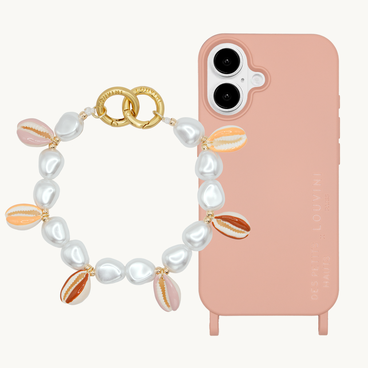 MILO x Des Petits Hauts Pink MagSafe iPhone Case & Bracelet PETIT GAIA Sunrise