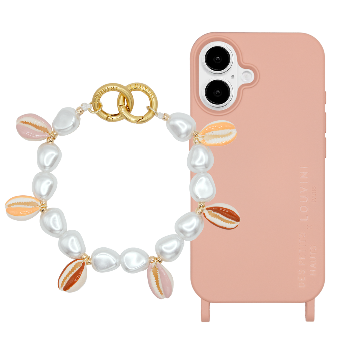 MILO x Des Petits Hauts Pink MagSafe iPhone Case & Bracelet PETIT GAIA Sunrise