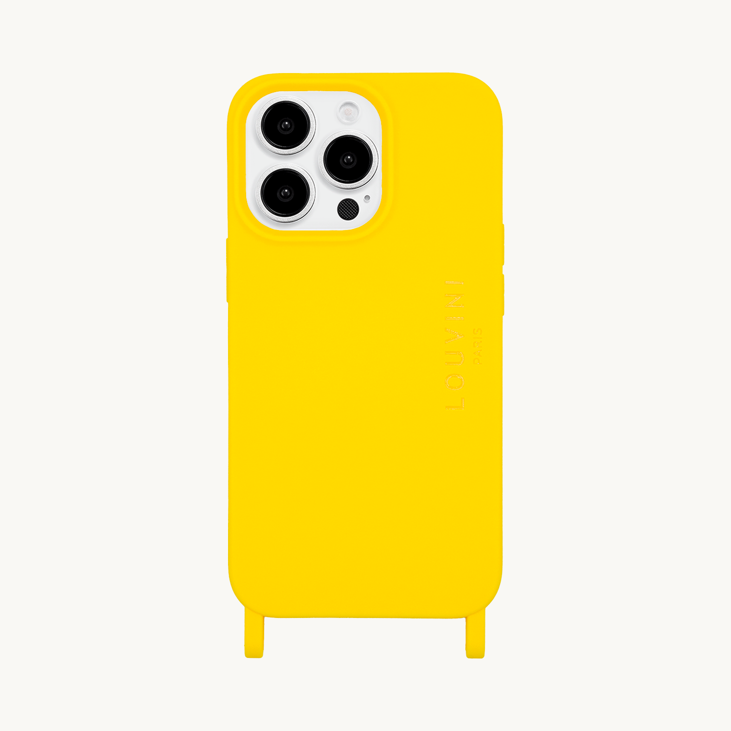 coque pour iPhone MagSafe avec anneaux Jaune