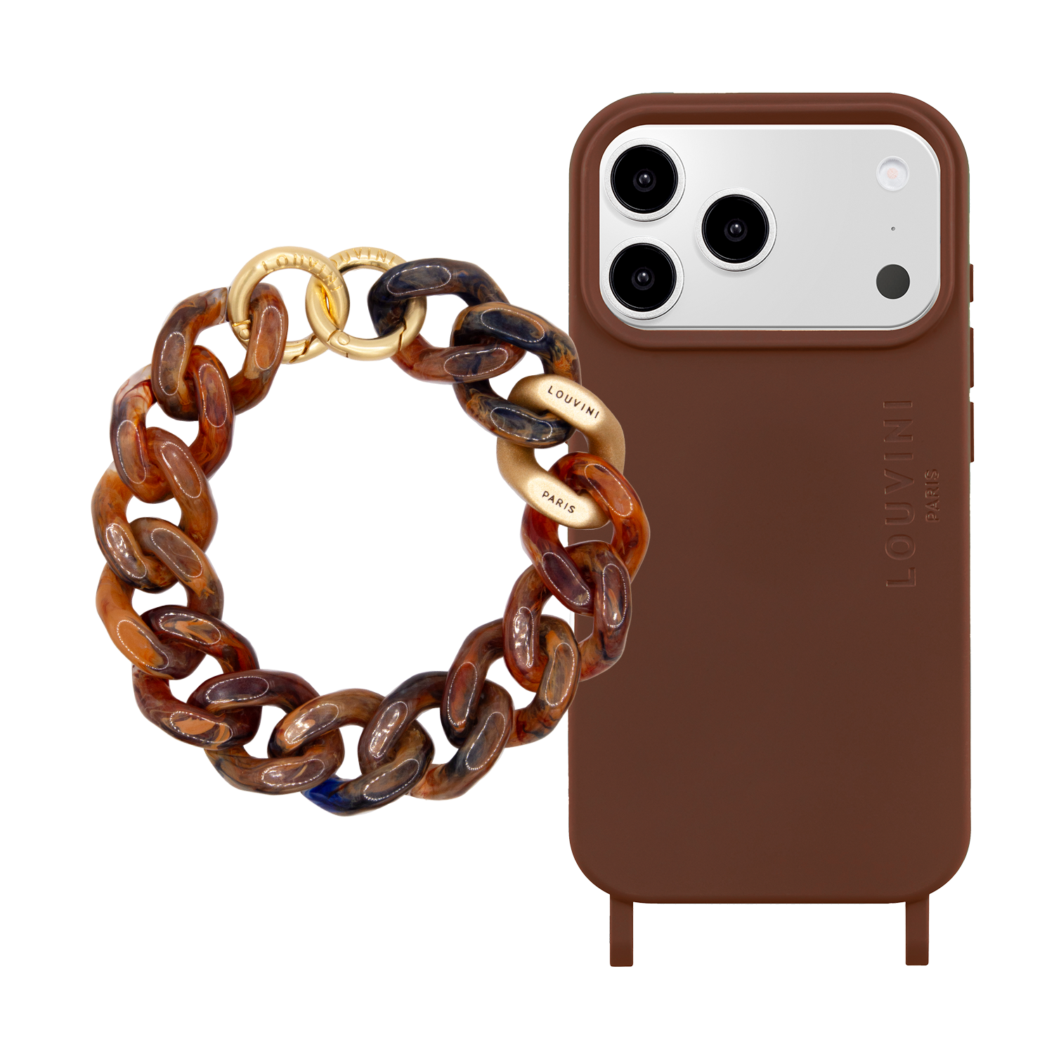 MILO Brown MagSafe iPhone Case & PETIT ZOE Brown Bracelet
