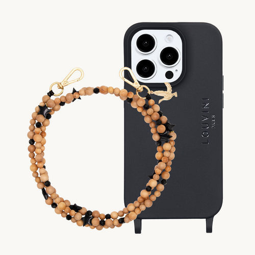 MILO iPhone Case Black & ARIELLE Strap Black Star