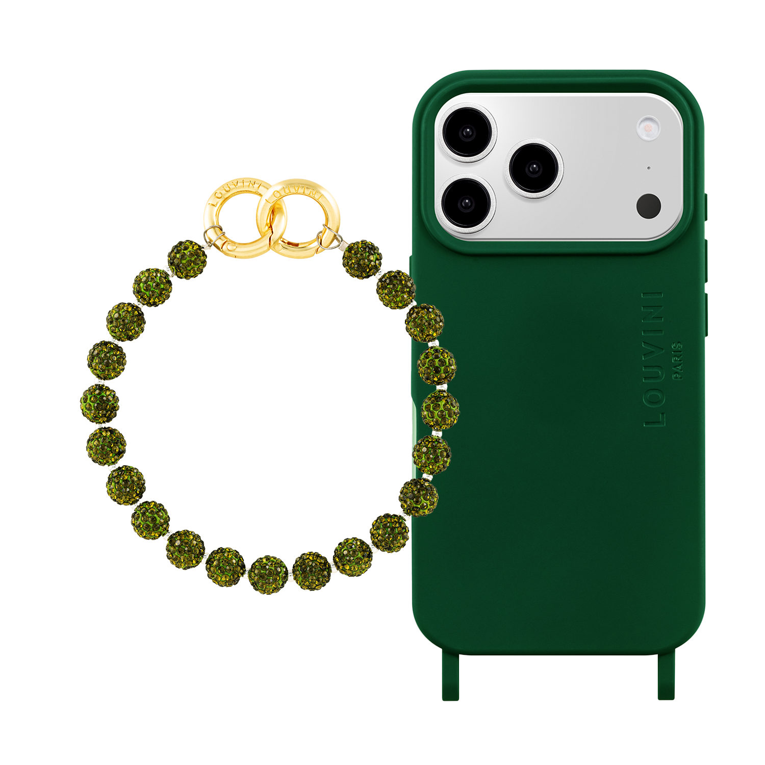 MILO MagSafe Olive Iphone Case & PETIT DAISY Khaki Bracelet