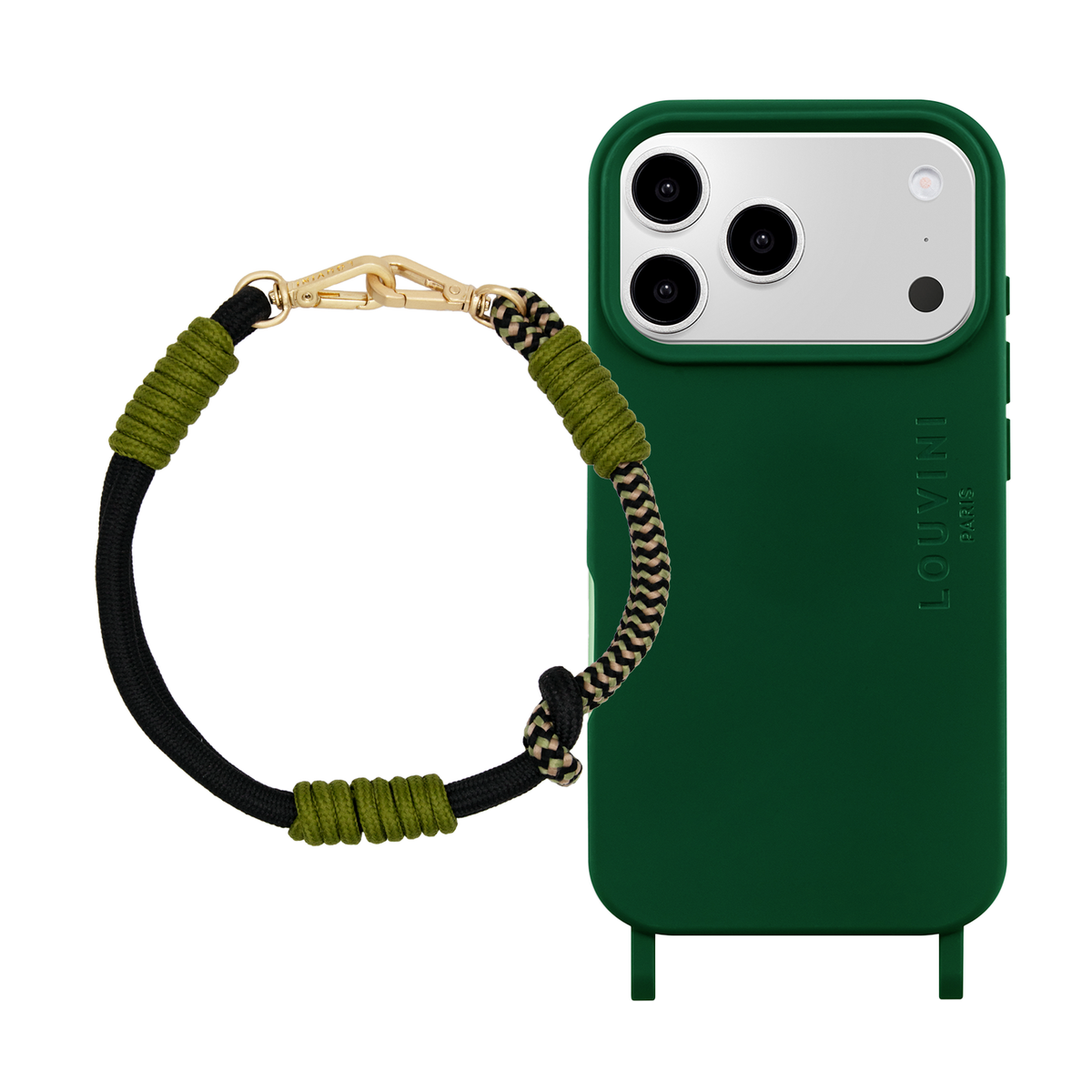 MILO Olive MagSafe iPhone Case & Bracelet PETIT TESSA Black-Khaki