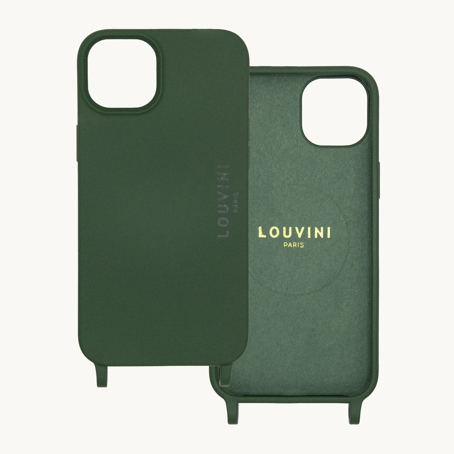 coque pour iPhone avec MagSafe olive