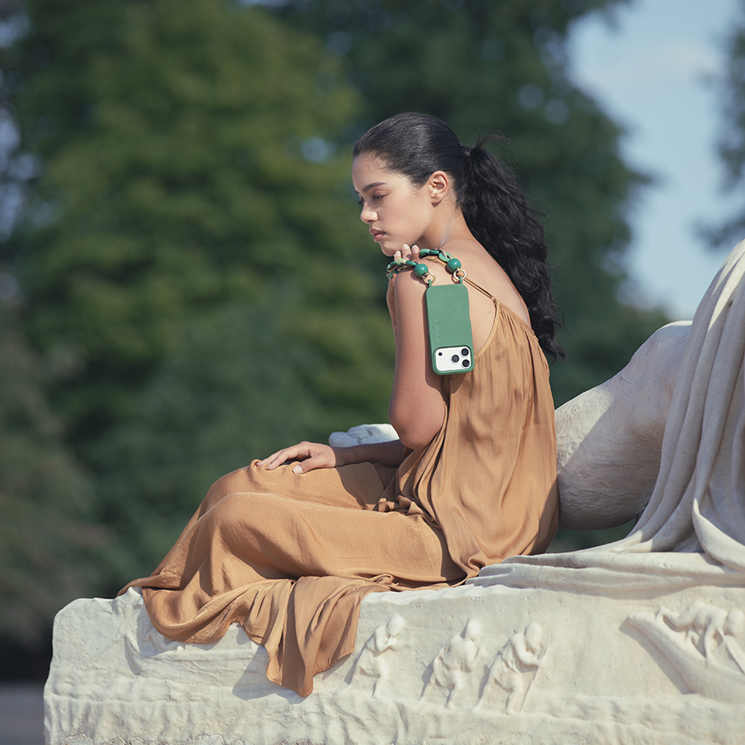 iPhone Case with loops and MagSafe MILO - Olive