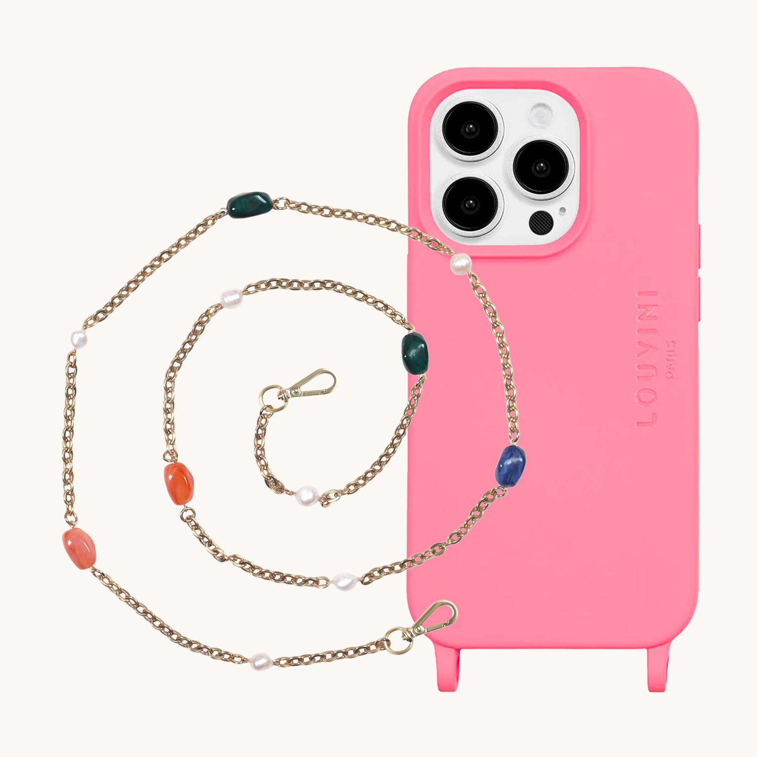 MILO Pink MagSafe iPhone Case & YSA Chain