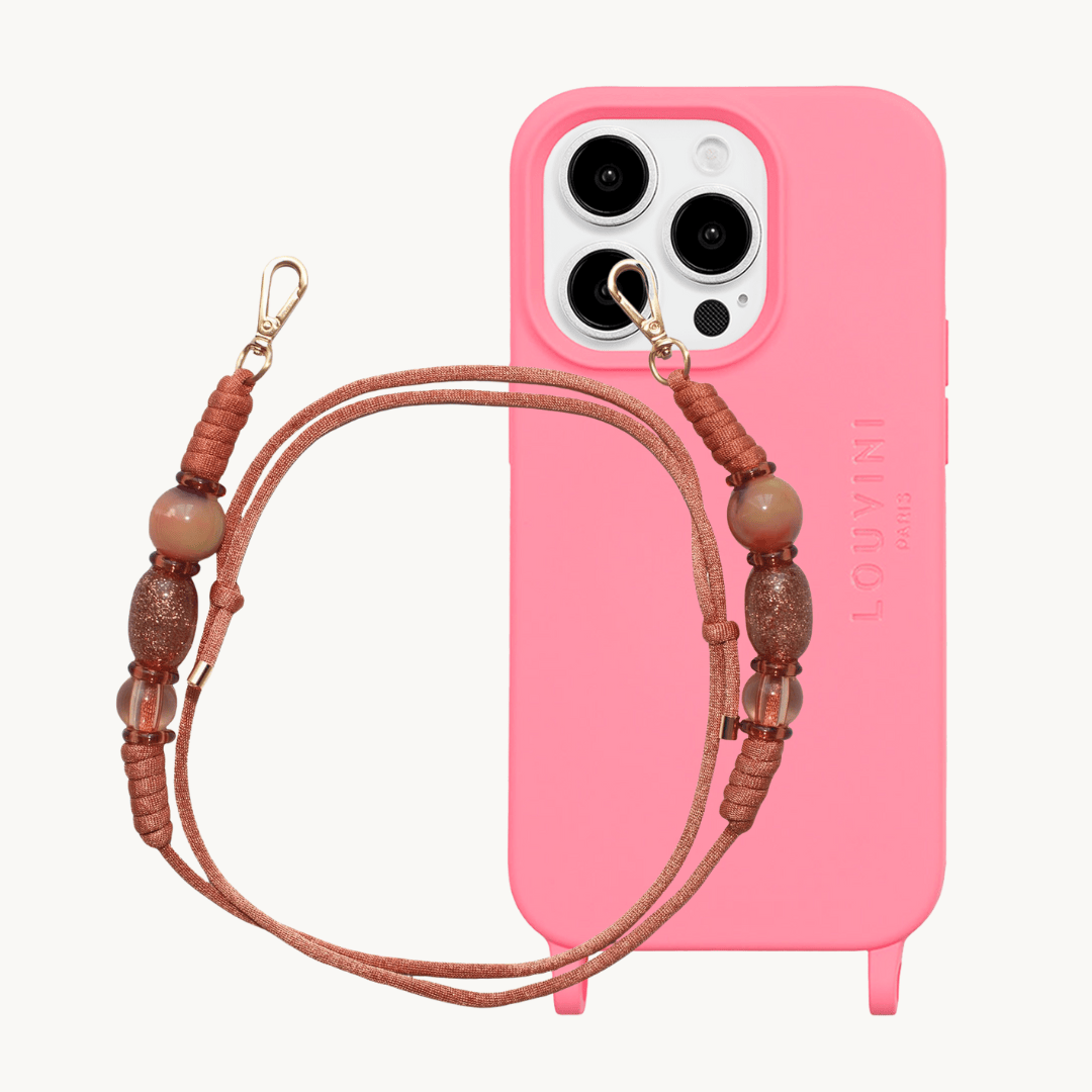 MILO Pink MagSafe iPhone Case & ALMA Coral Strap