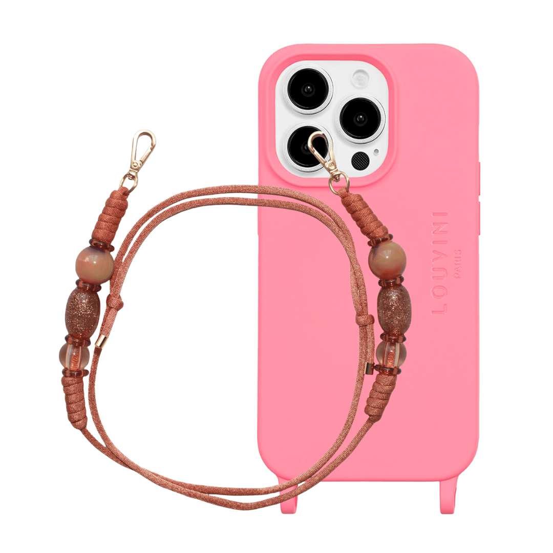 MILO Pink MagSafe iPhone Case & ALMA Coral Strap