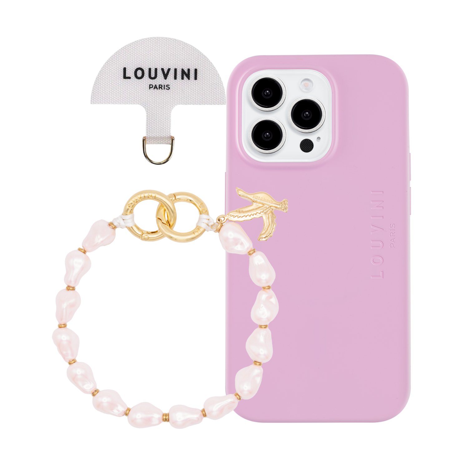 LEO MagSafe iPhone Case Pink, IDA Bracelet Pink & MIKI Adapter White