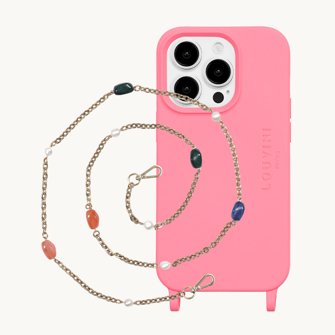 MILO Pink MagSafe iPhone Case & YSA Chain