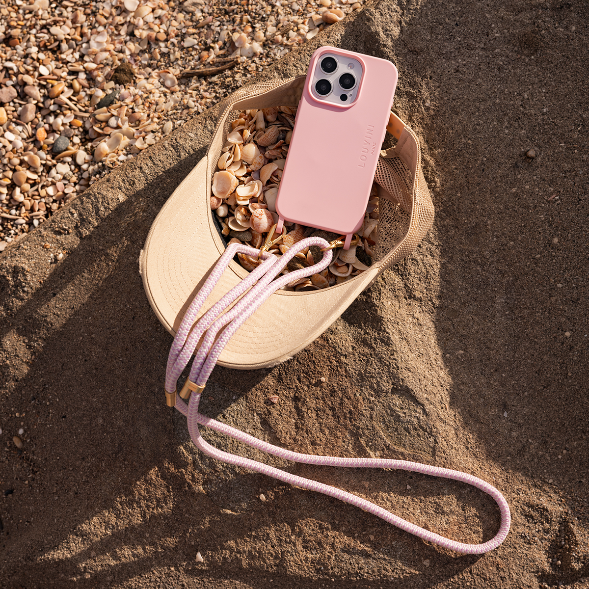 iPhone MagSafe Silicone Case with Rings MILO - Soft Pink