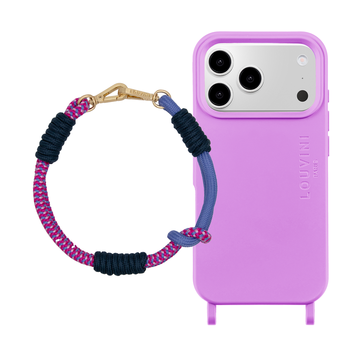 MILO Purple MagSafe iPhone Case & Bracelet PETIT TESSA Fuchsia Purple