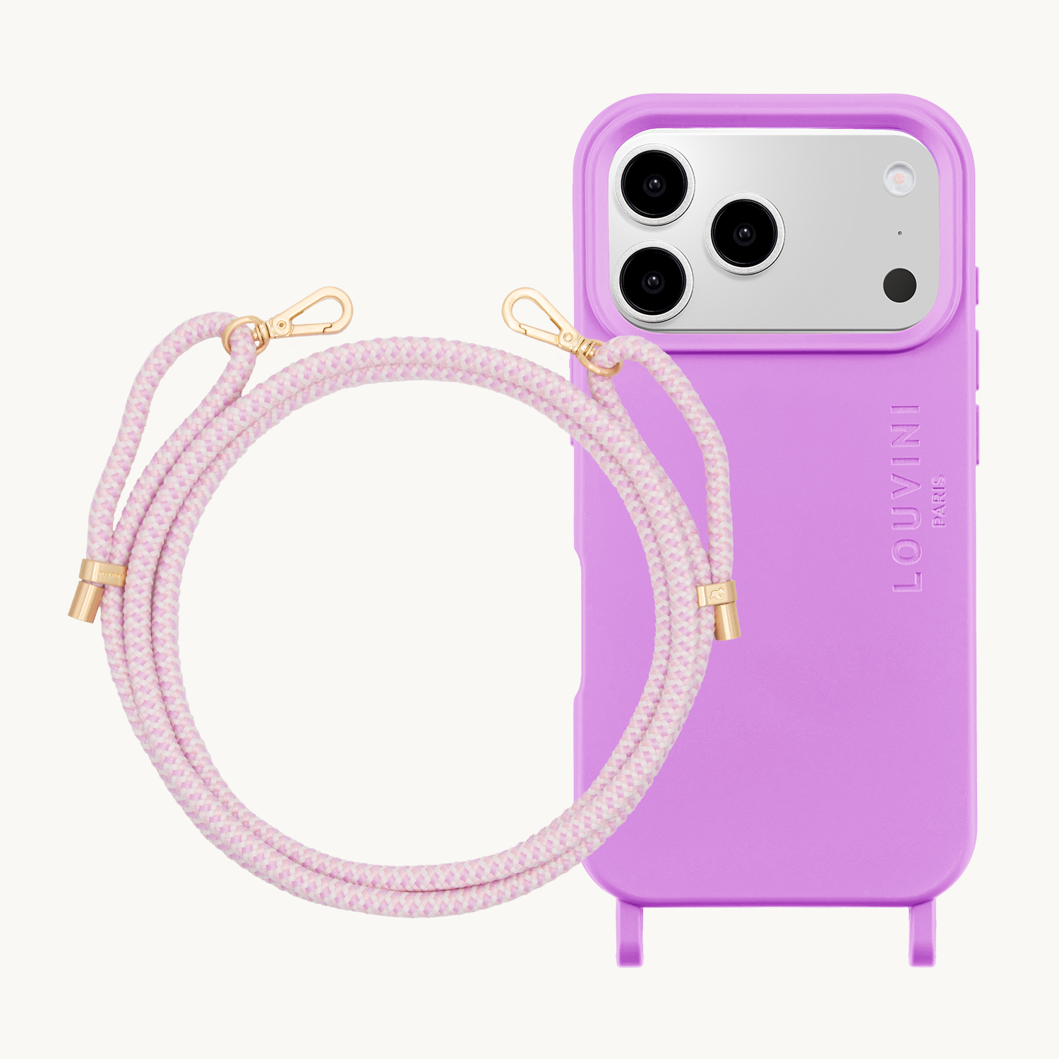 MILO Purple MagSafe iPhone Case & TESSA Purple-Pink Cord