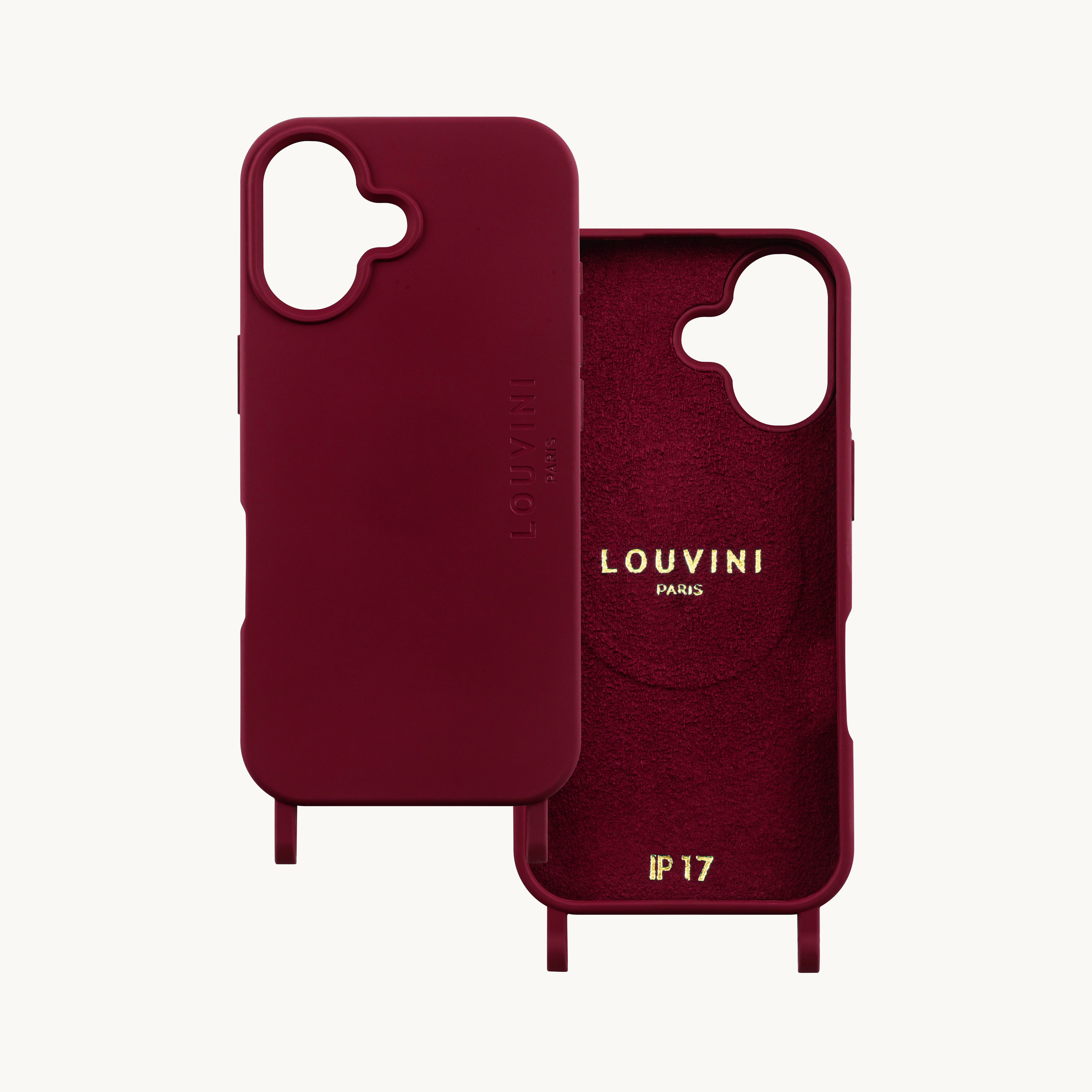 iPhone Case with loops and MagSafe MILO - Burgundy