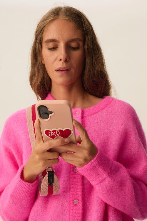 MILO x Des Petits Hauts – MagSafe iPhone Case with Rings – Pink